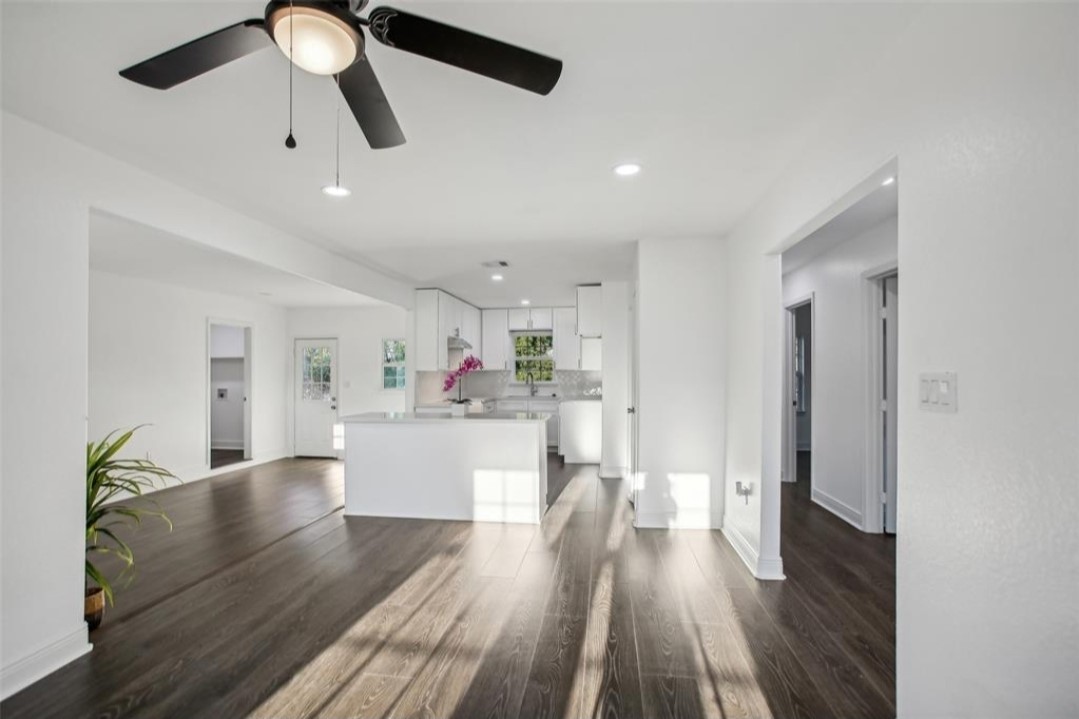 View of family room facing the Kitchen