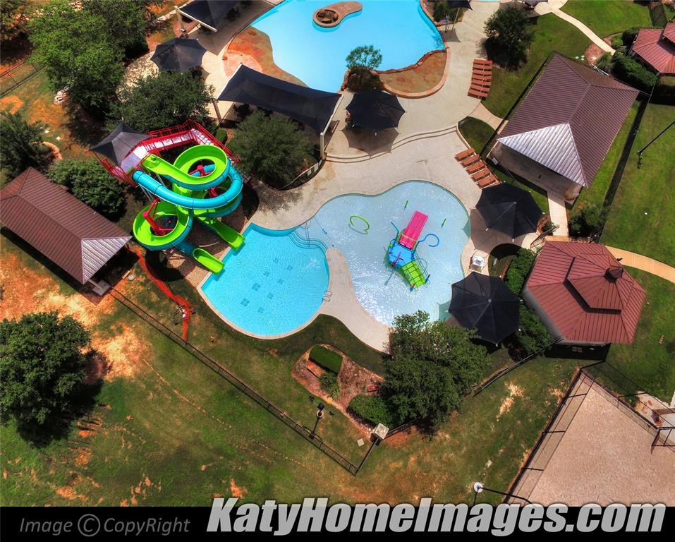Offers outdoor fun: Pools and splashpads shown in this photo.