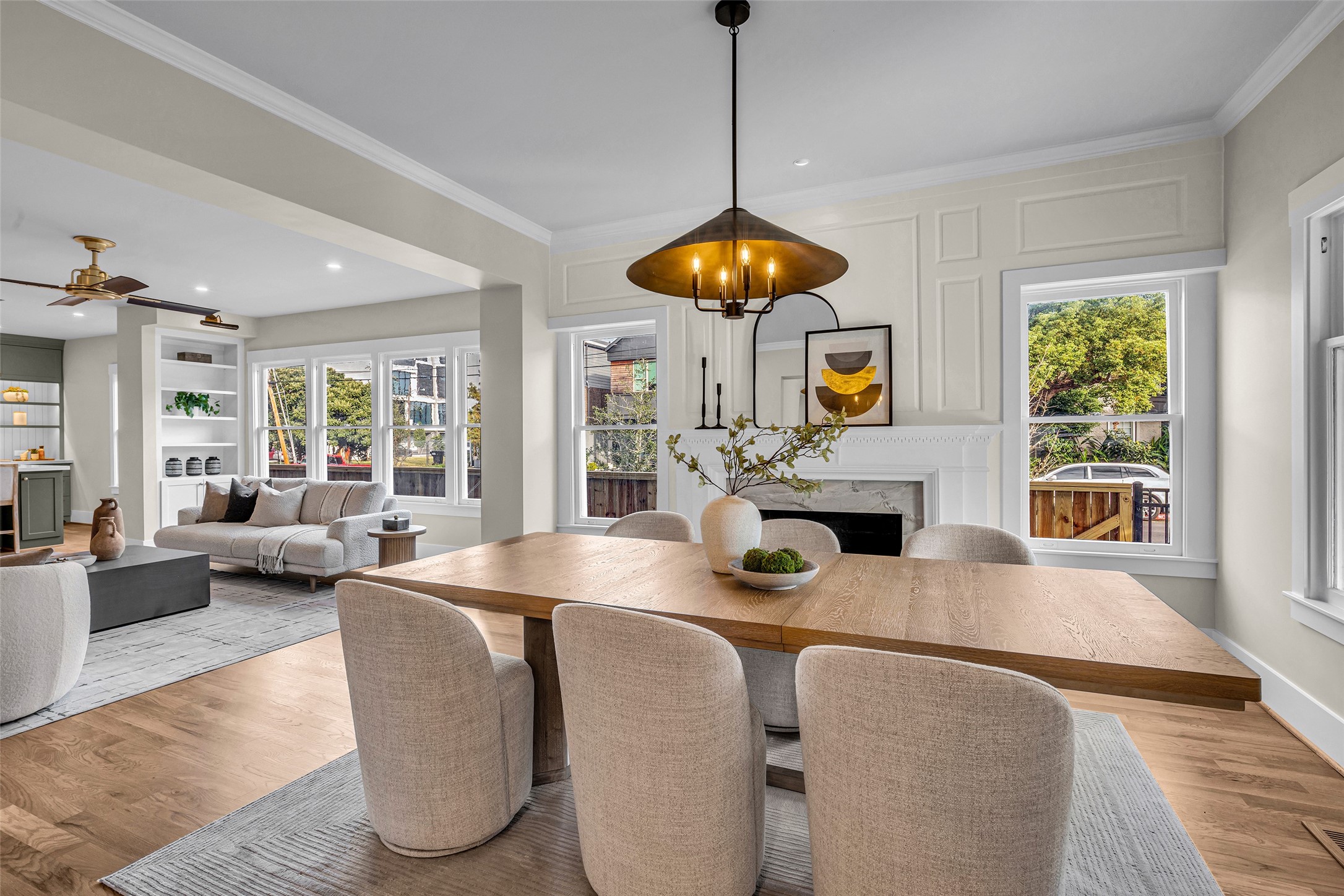 Dining Room with fireplace Dining Room with fireplace