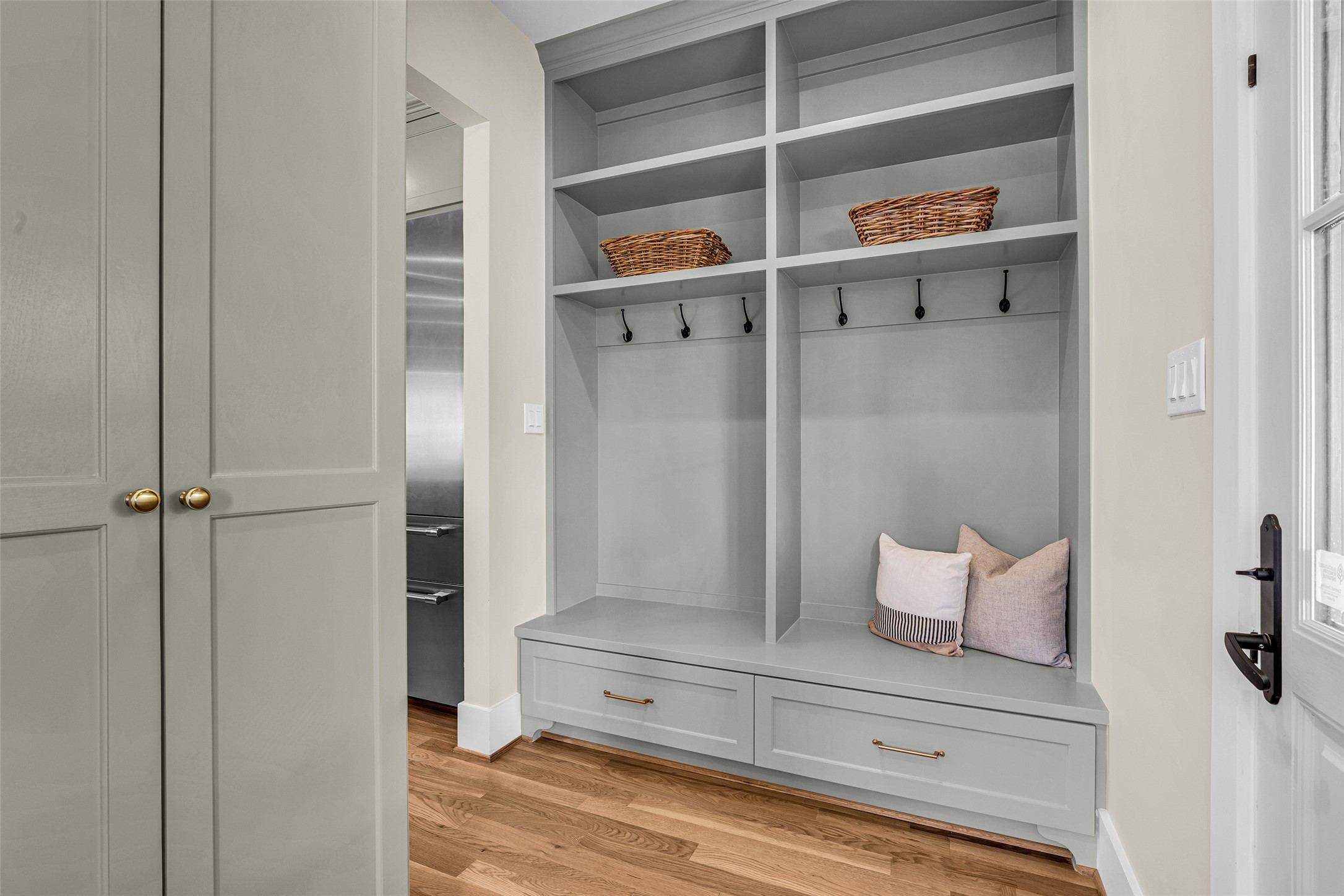 Mud Room at back door near the covered parking