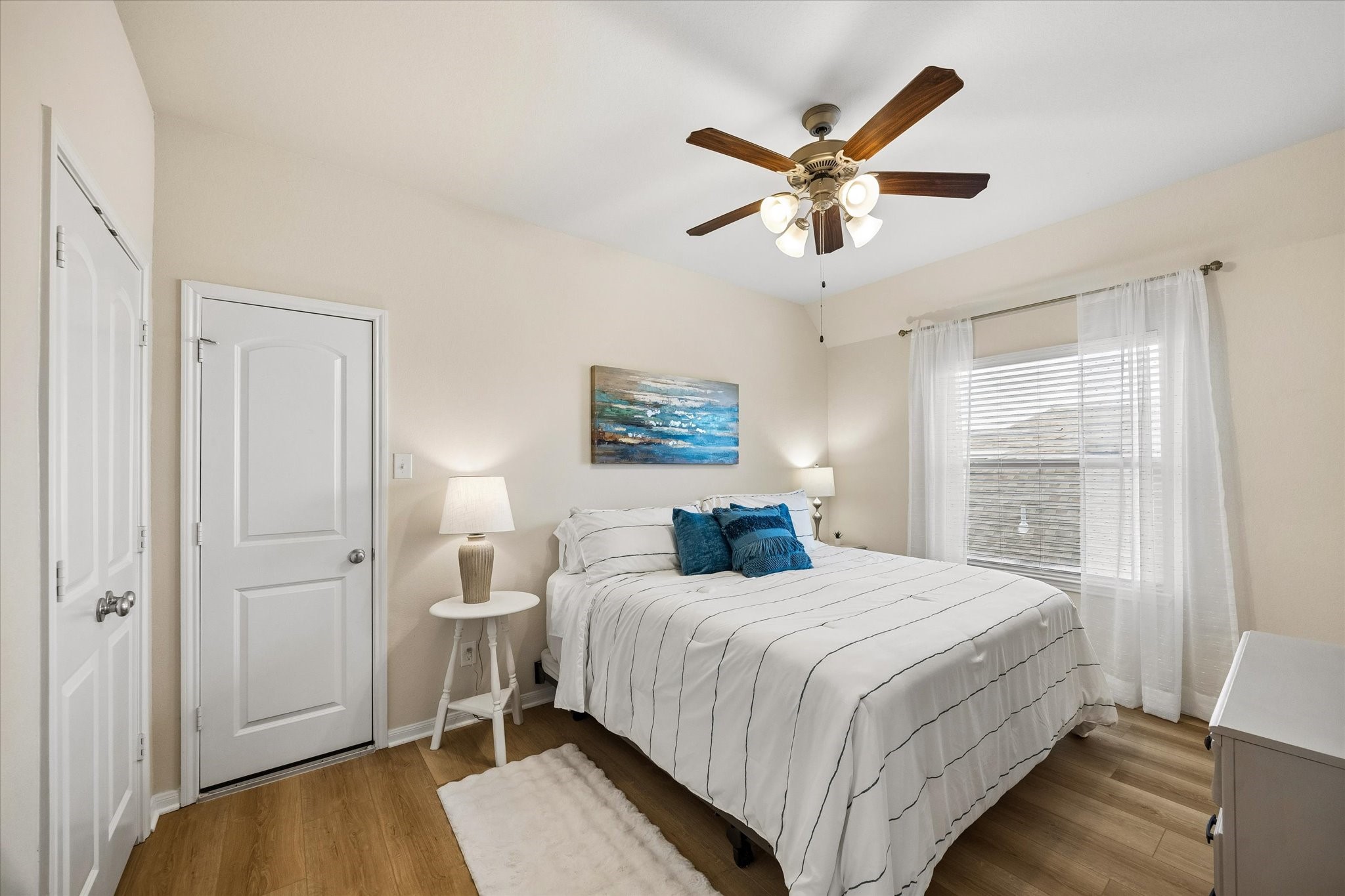 Upstairs bedroom with ensuite bathroom