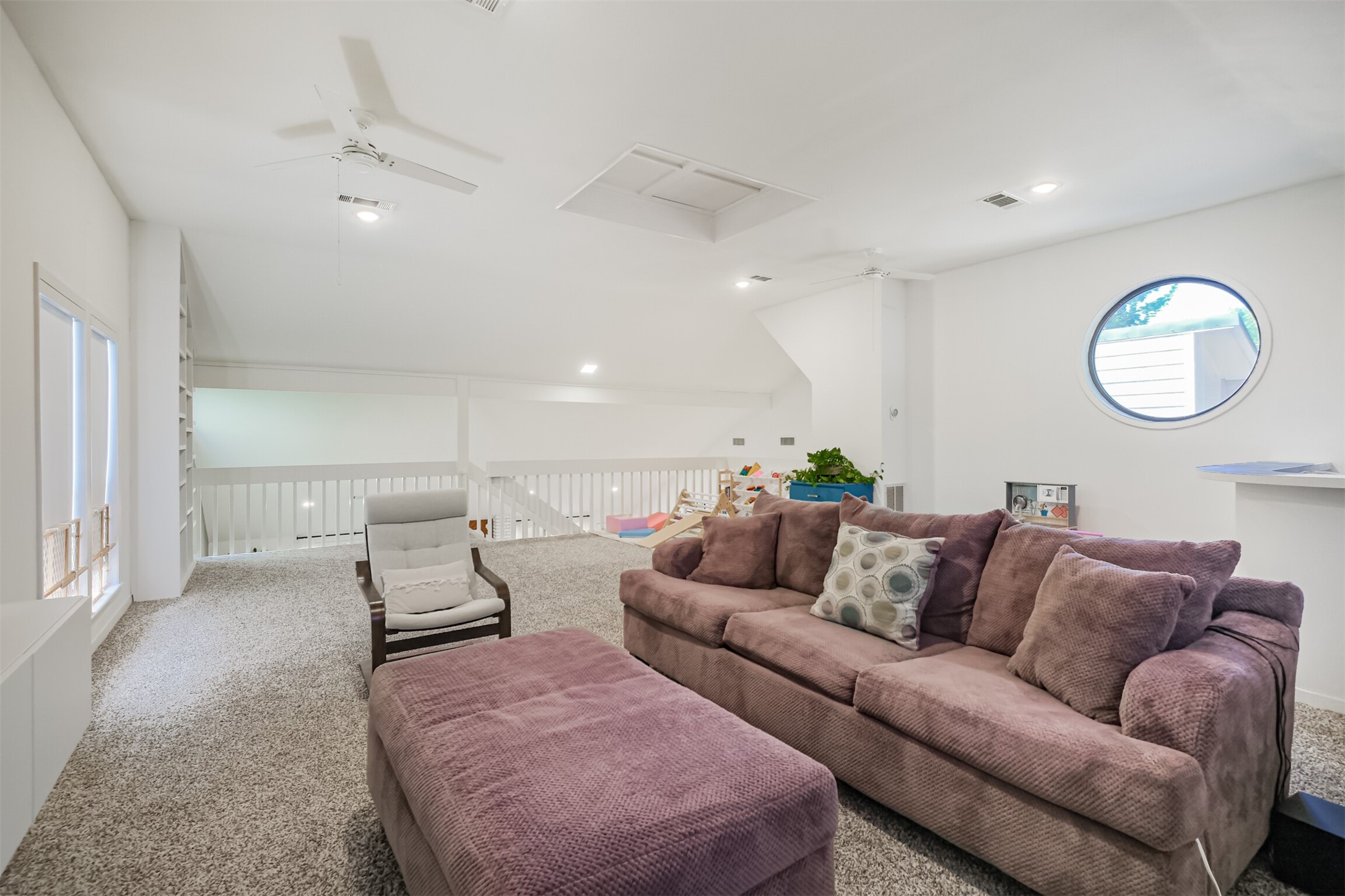 Another view of the game room.