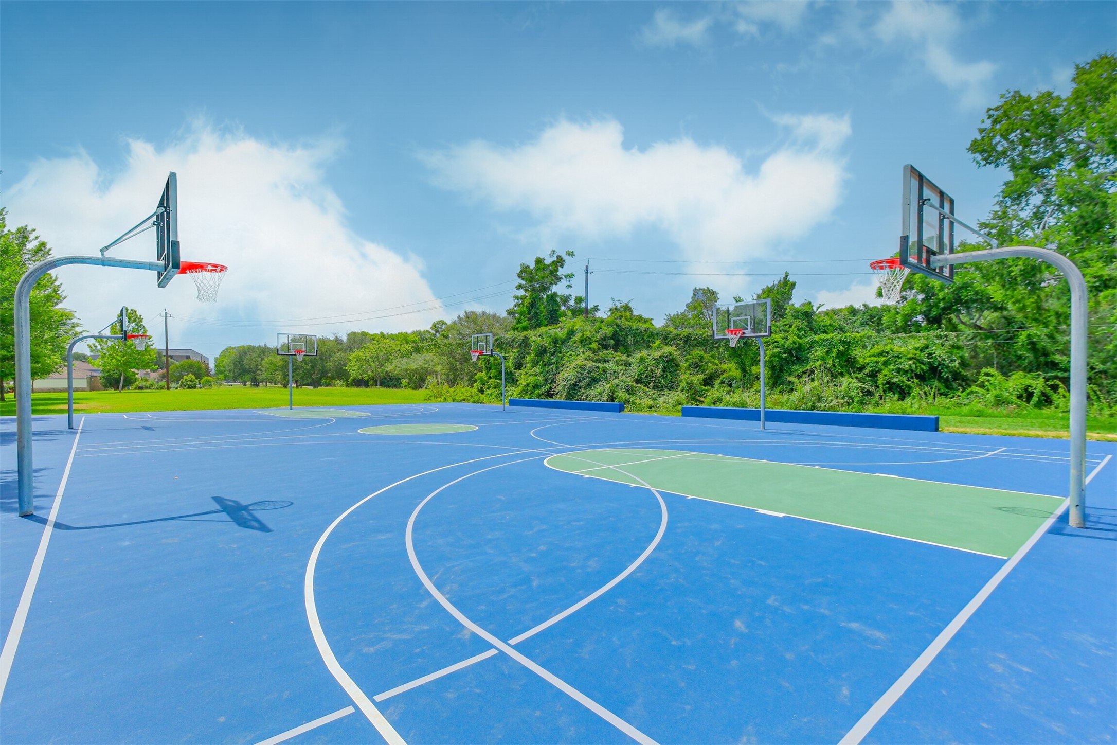 Six new ways to get buckets. The new Briarhills basketball courts are officially ready for use.