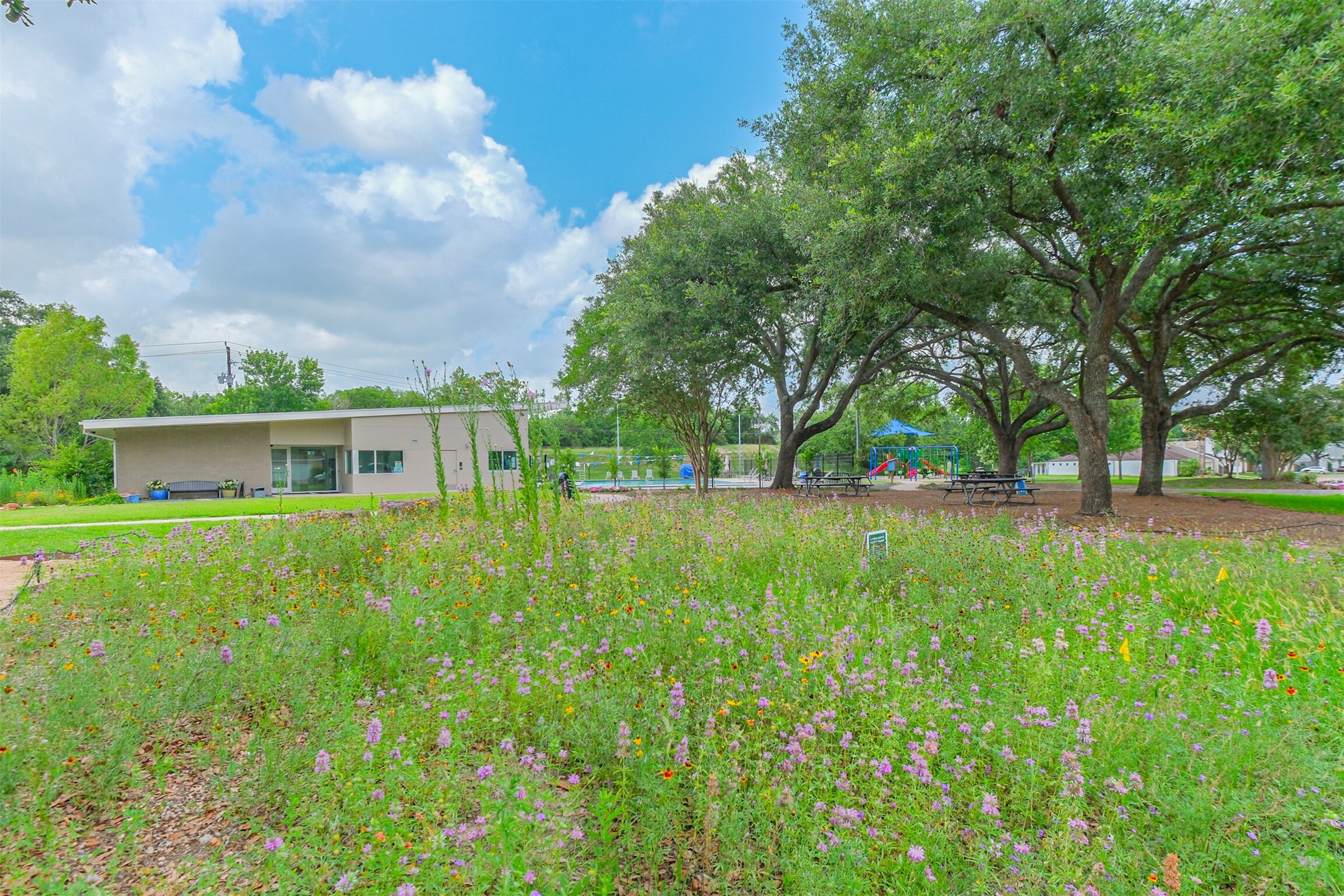 Briarhills is proud of their wildflower garden!