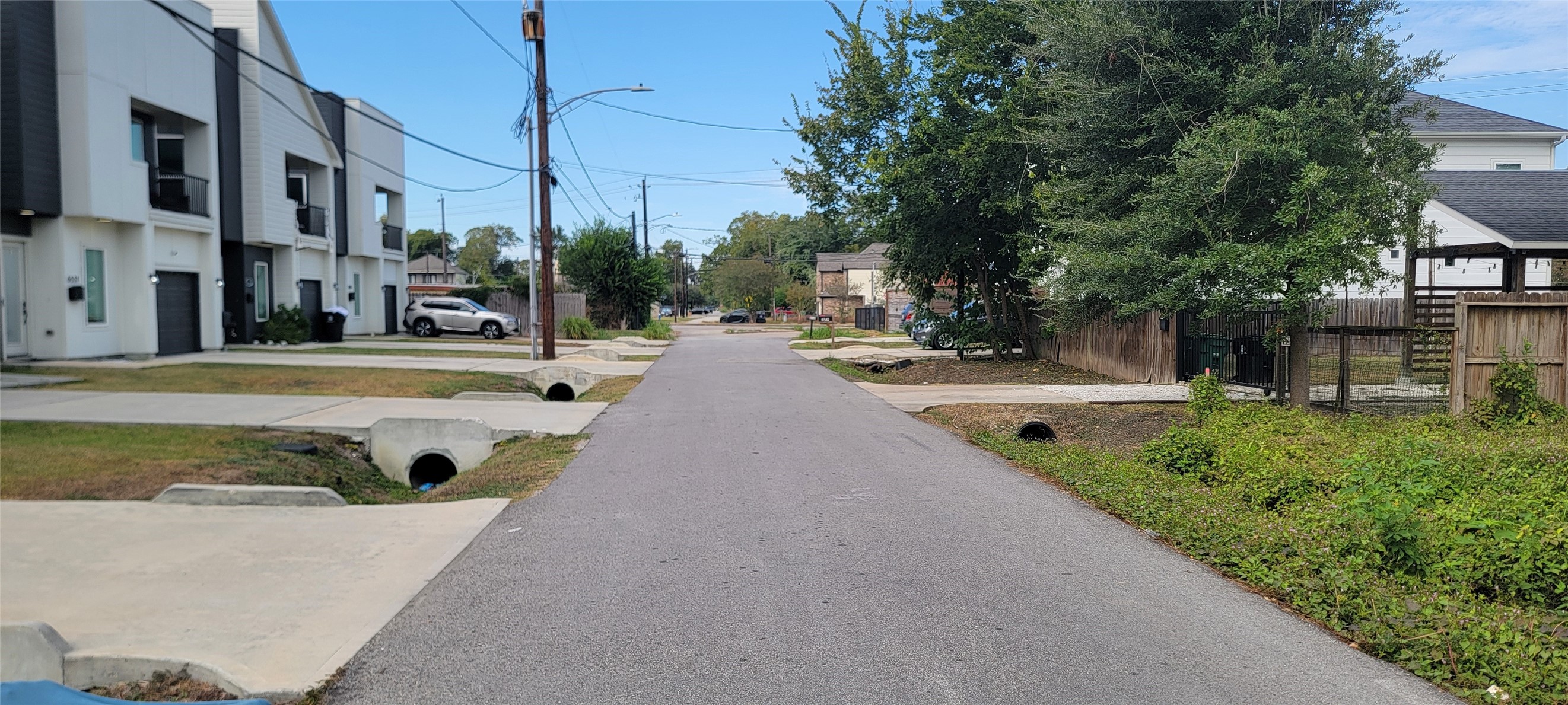 Down the street