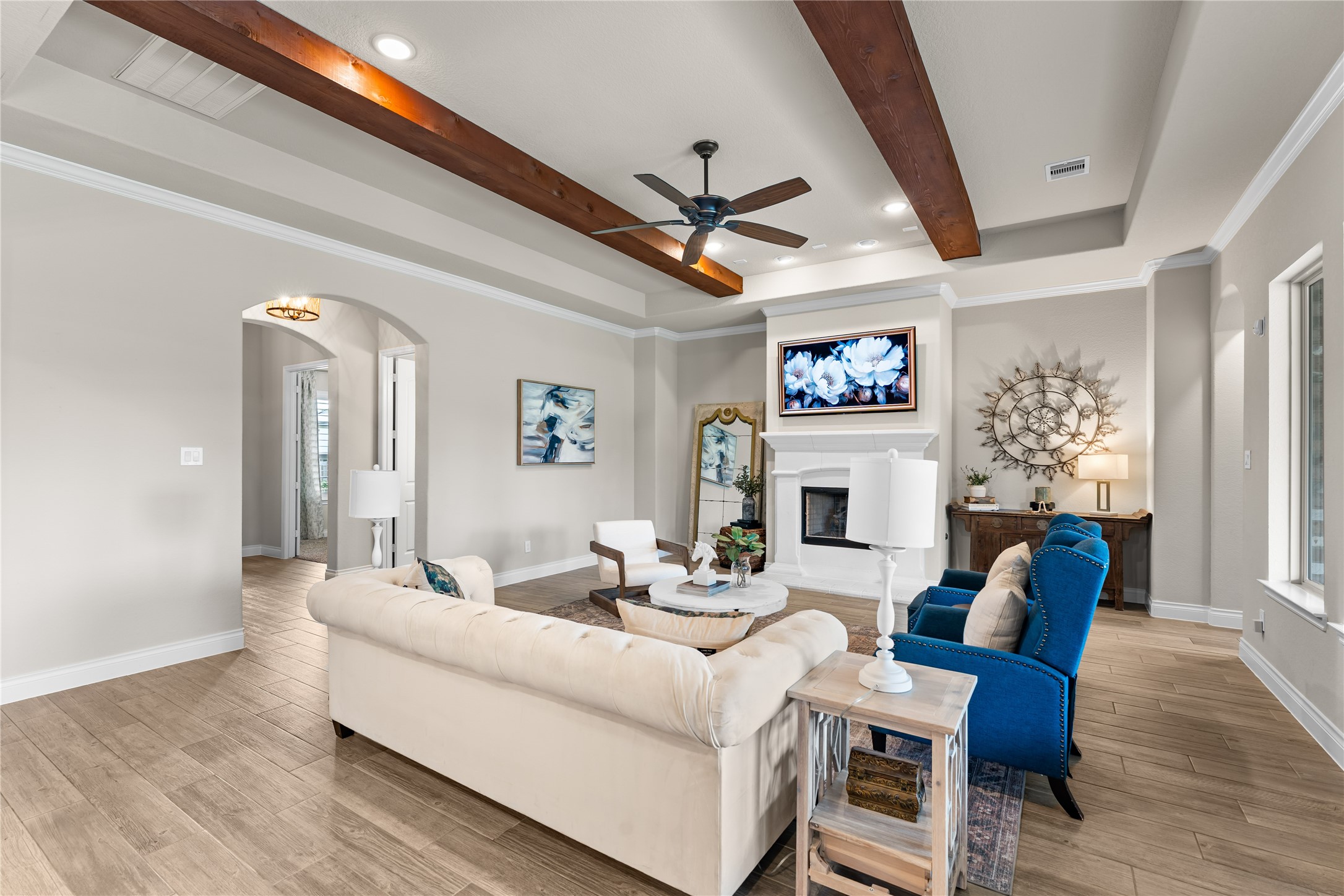 Generous main living space with seamless indoor-outdoor flow