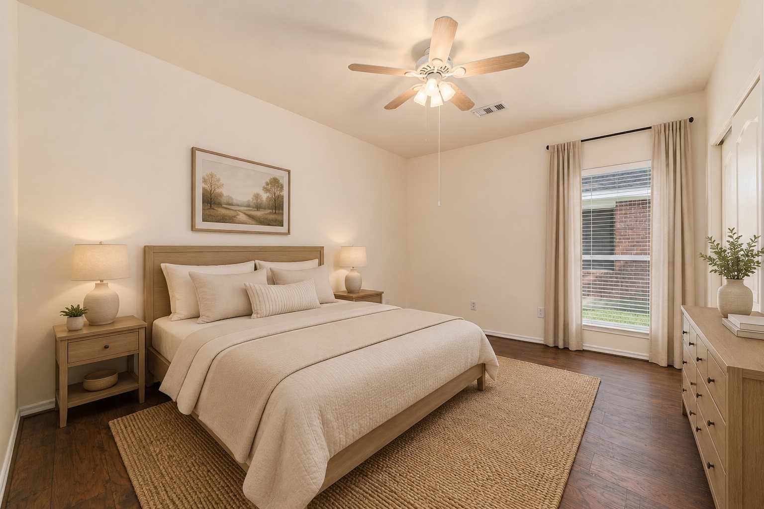 Virtual staging -bedroom