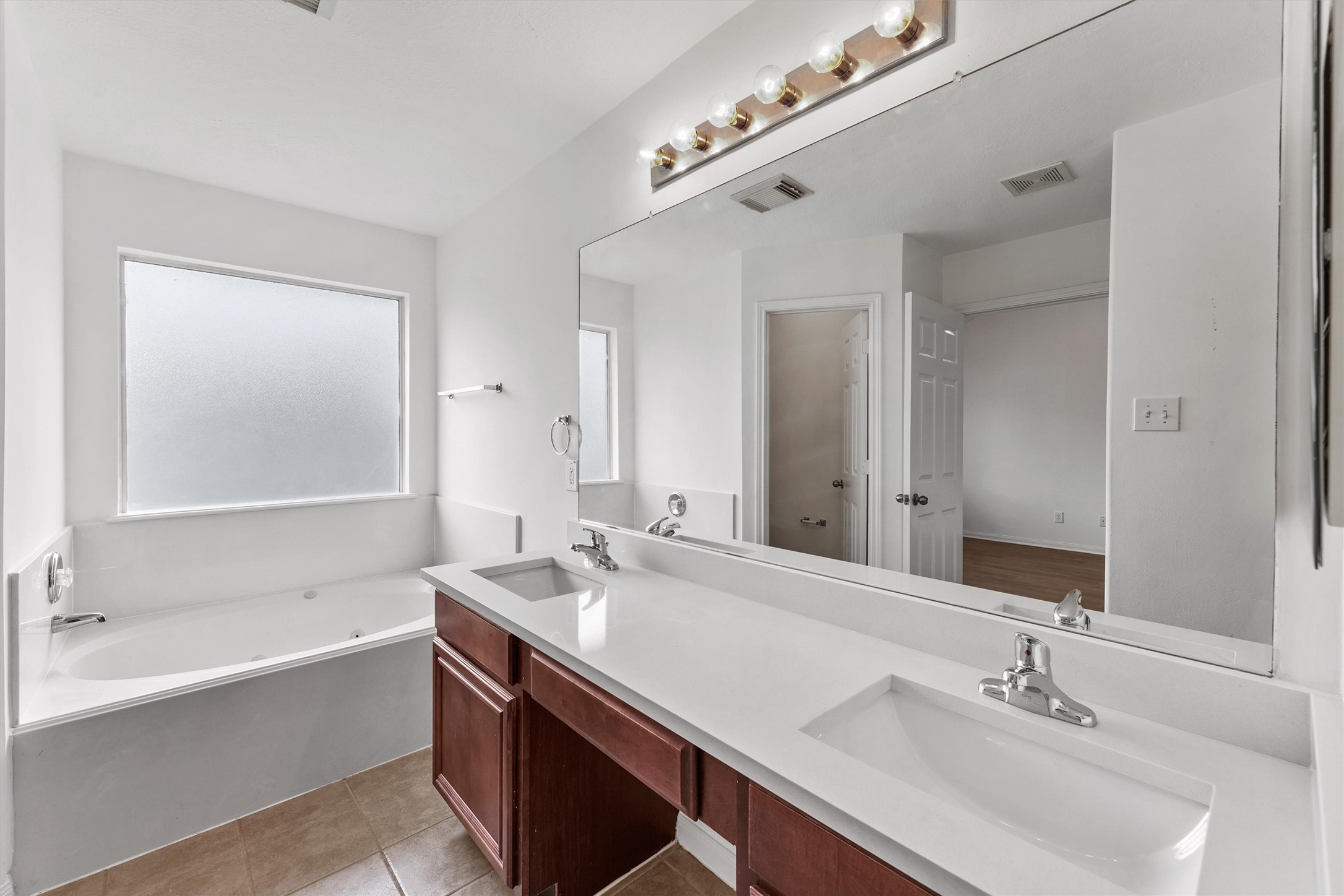 New bathroom countertops and fixtures!