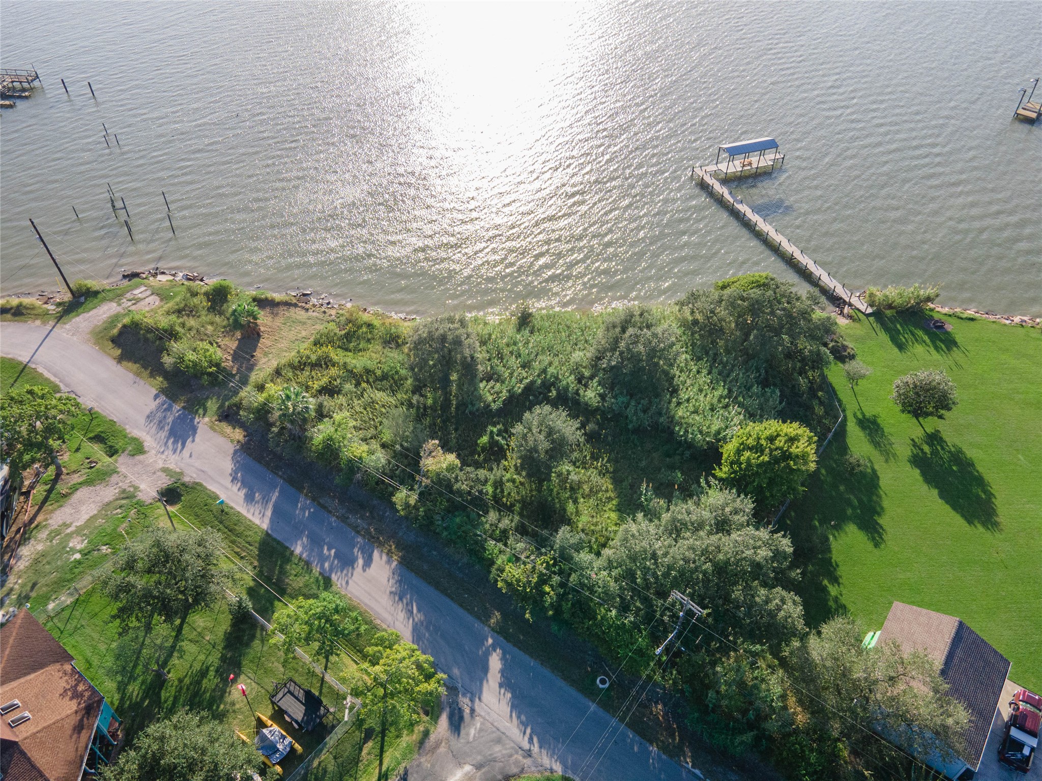 Lot 4 is the lot on the left at the end.  This is an aerial photo of the whole parcel not divided up