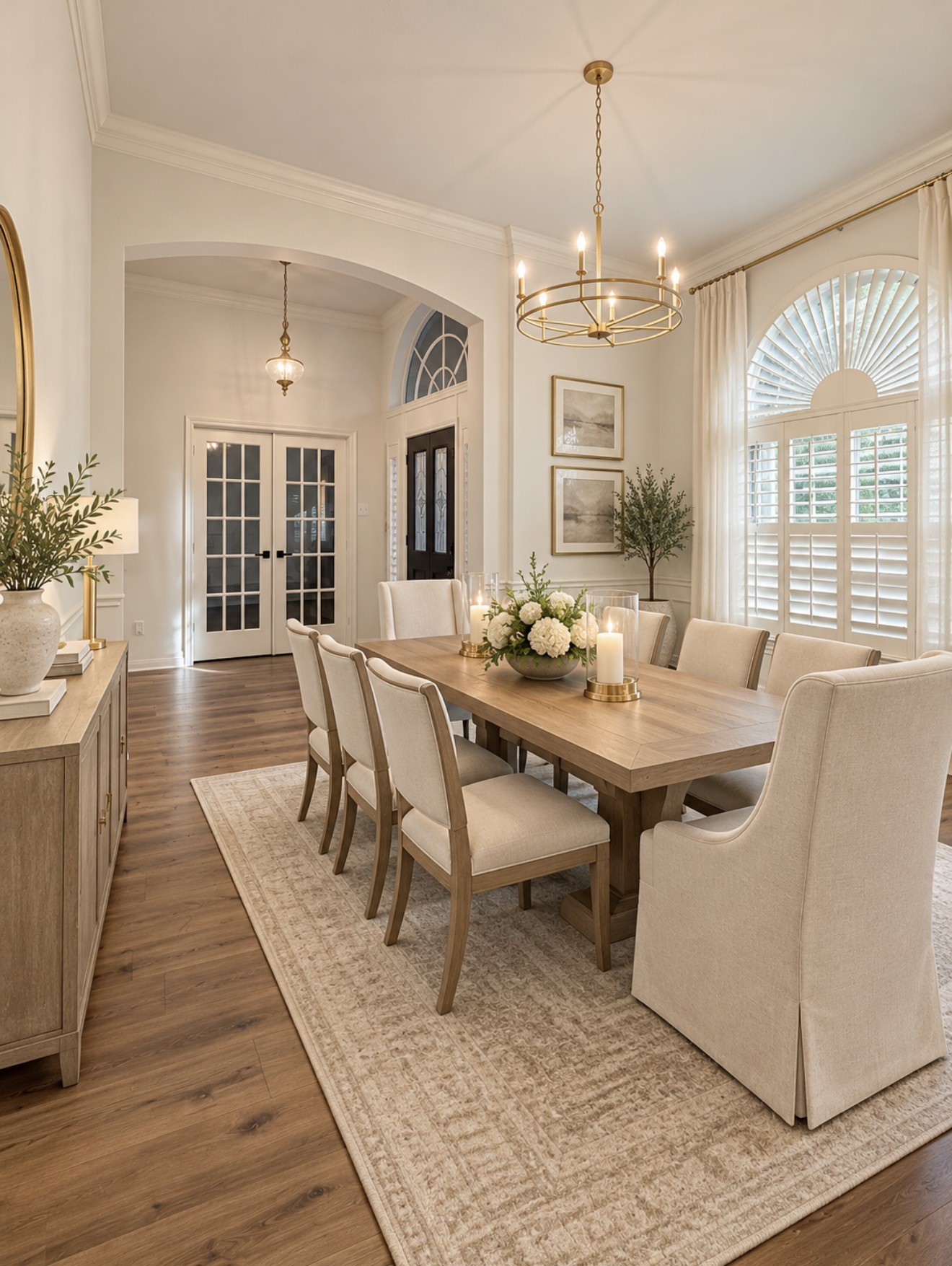 AI showing off the dining Room