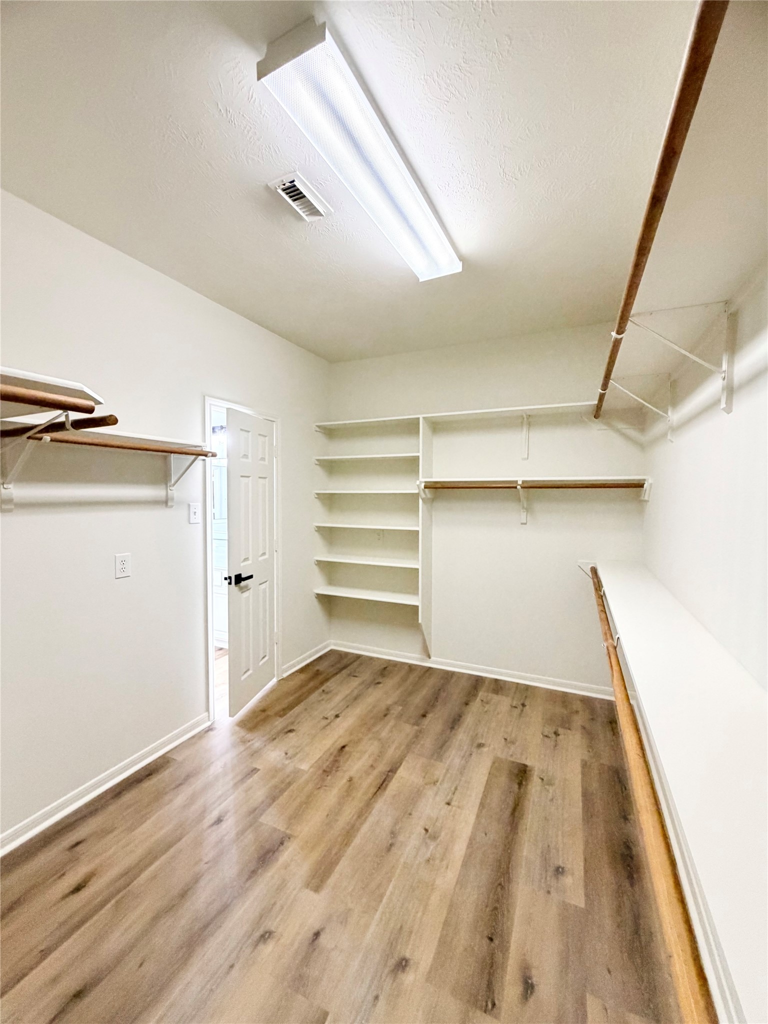 Large Primary closet w/ shelves