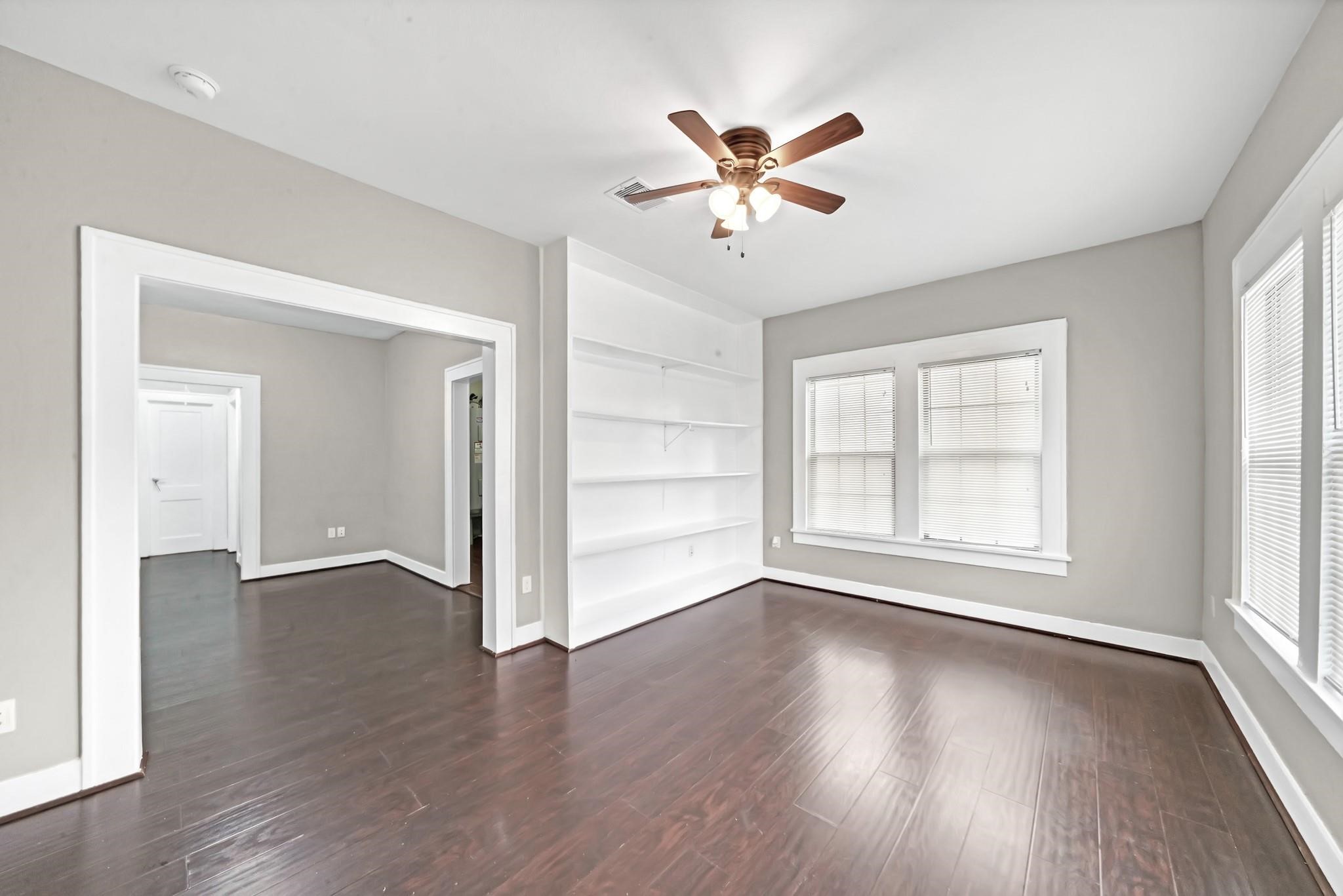 The open-concept layout allows for a seamless flow between the living and dining areas. The open-concept layout allows for a seamless flow between the living and dining areas.