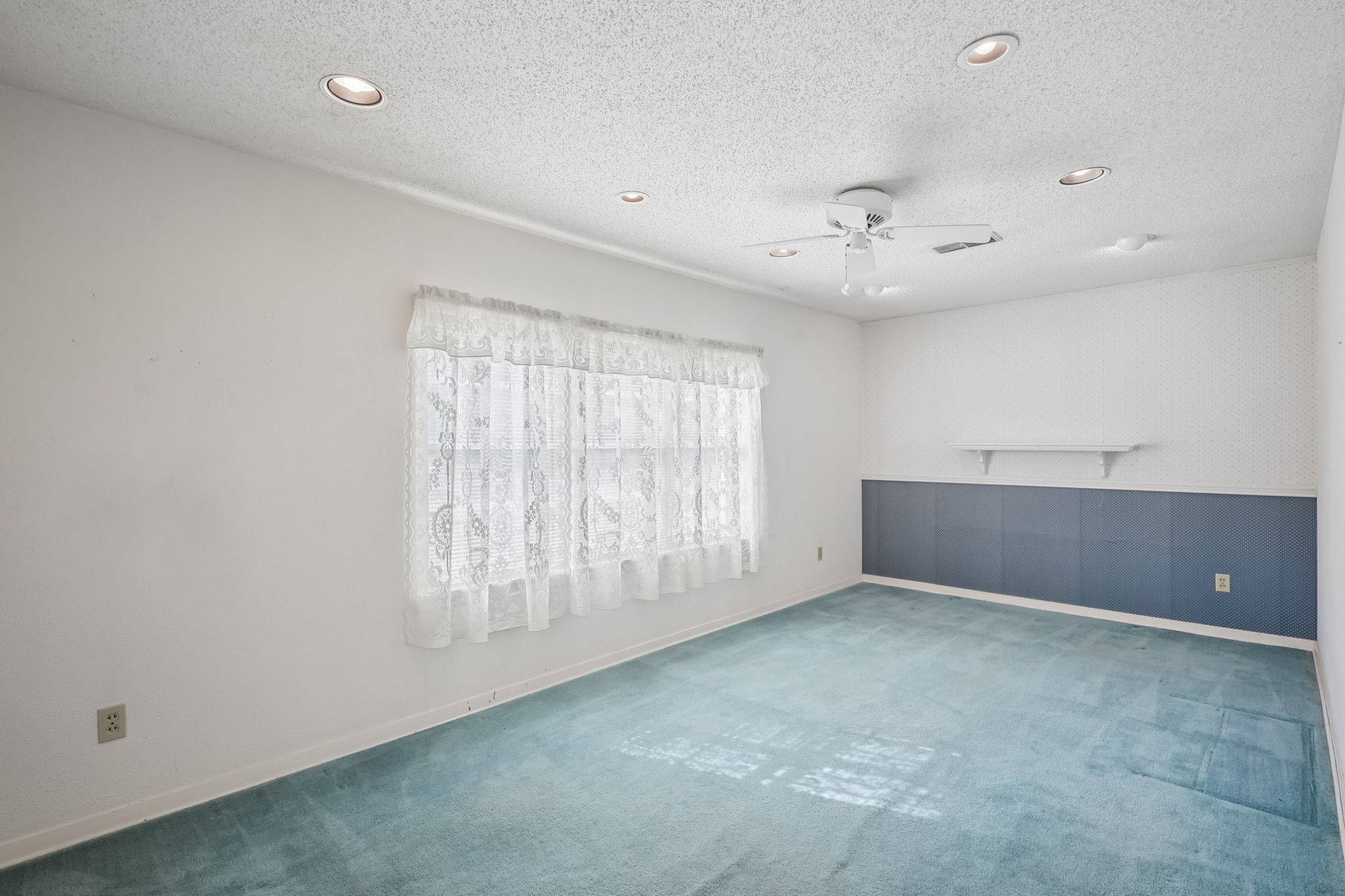 The formal dining room could easily be turned into a home office or media room.