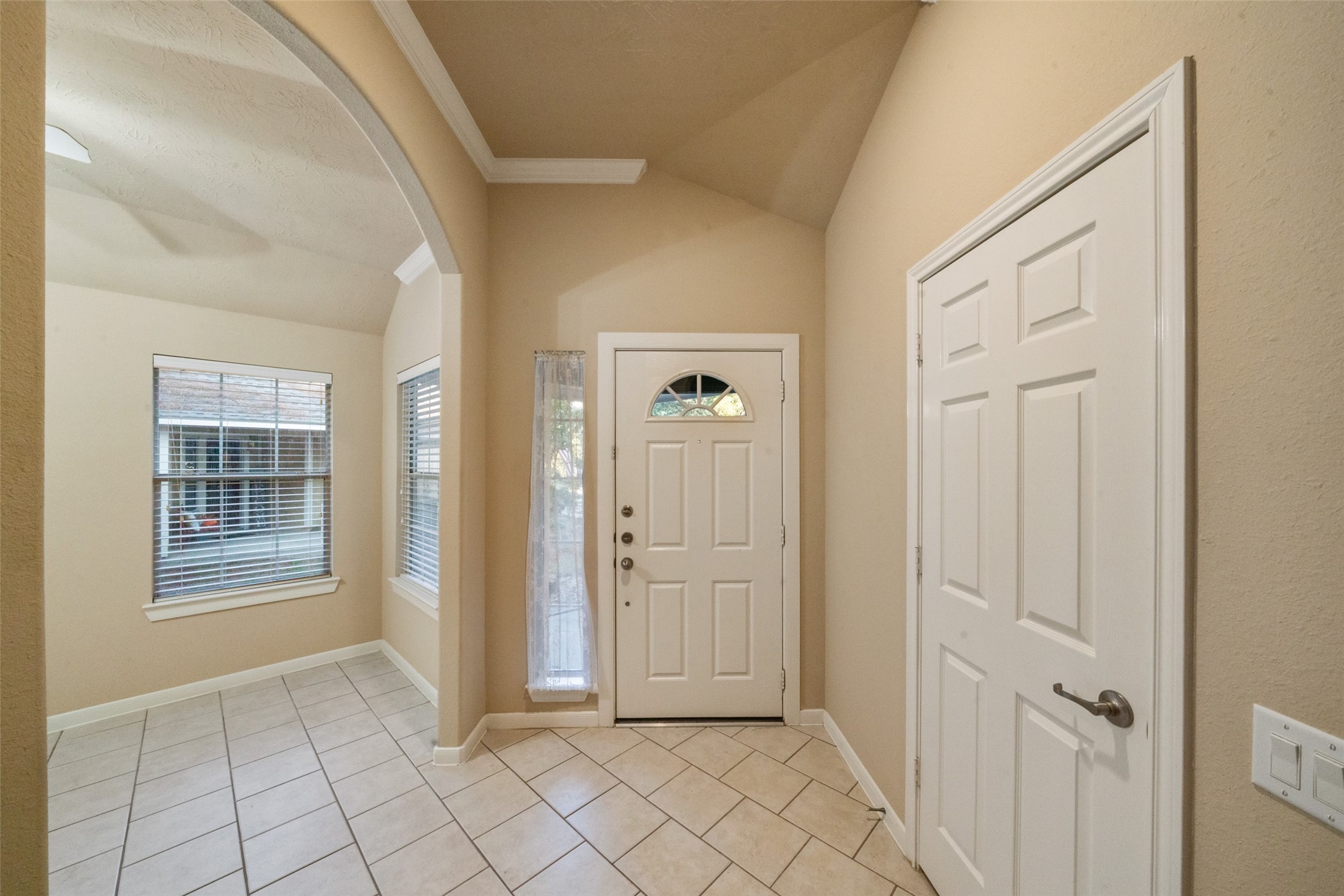 As soon as you enter the home you will notice the extra space and coat/storage closet