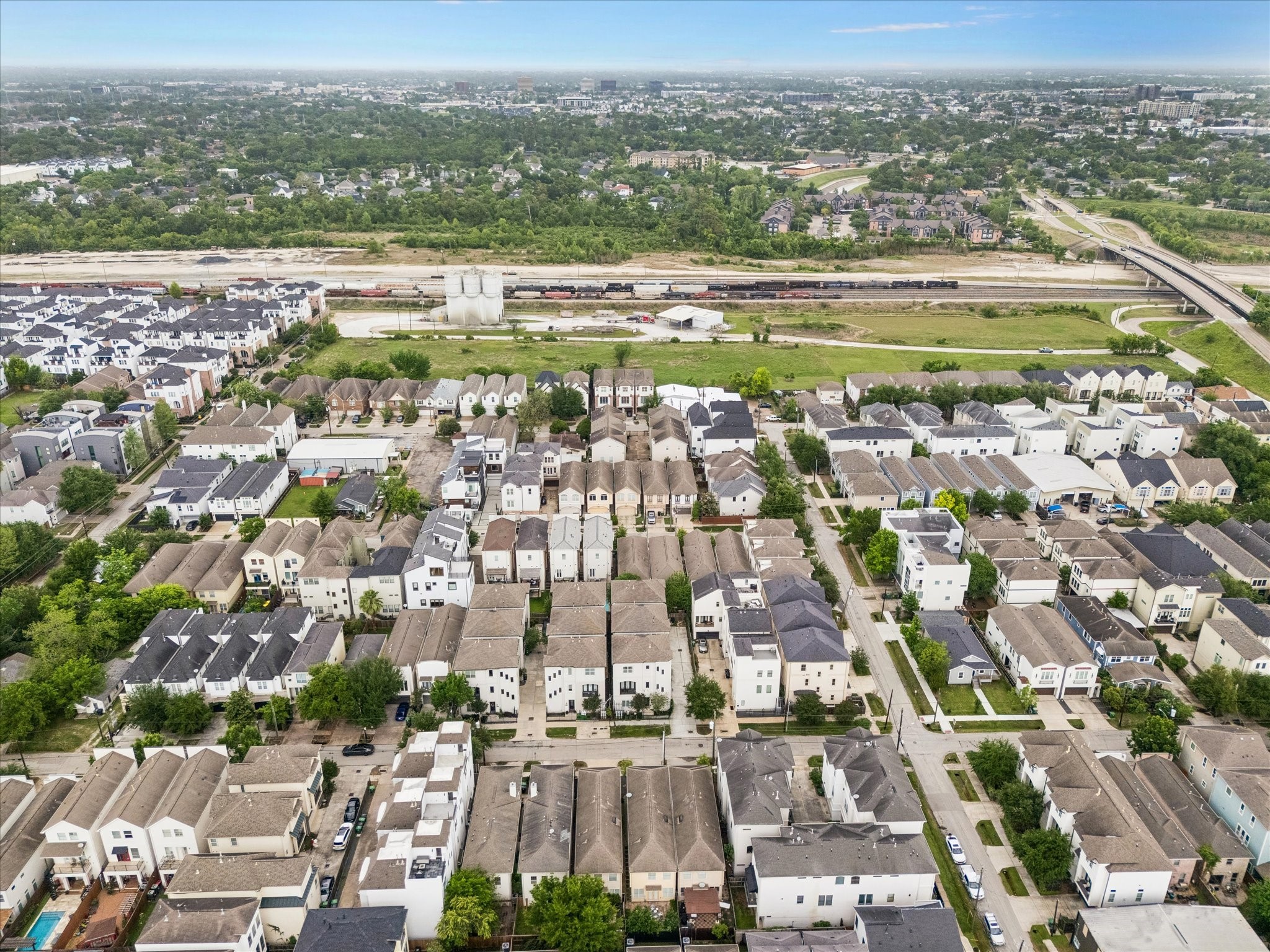 Elevated perspective showcasing the homes location within a sought-after area.