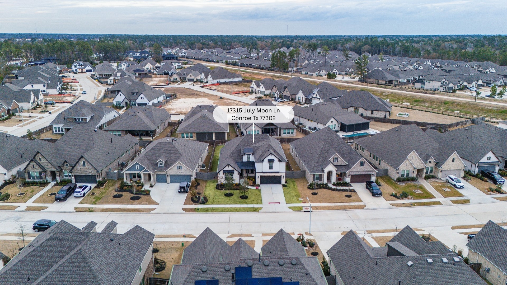Amazing aerial of 17315 July Moon Lane in the community of ARTAVIA.