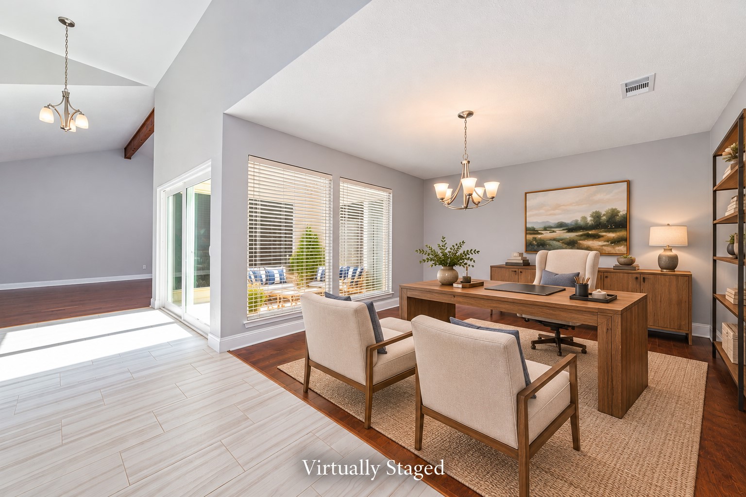 Work from home with a view! Imagine a bright, inspiring workspace overlooking the private courtyard, where natural light and beautiful surroundings make even the busiest workdays more enjoyable. Whether you envision a Home Office, library, or creative retreat, this versatile space adapts to your lifestyle.