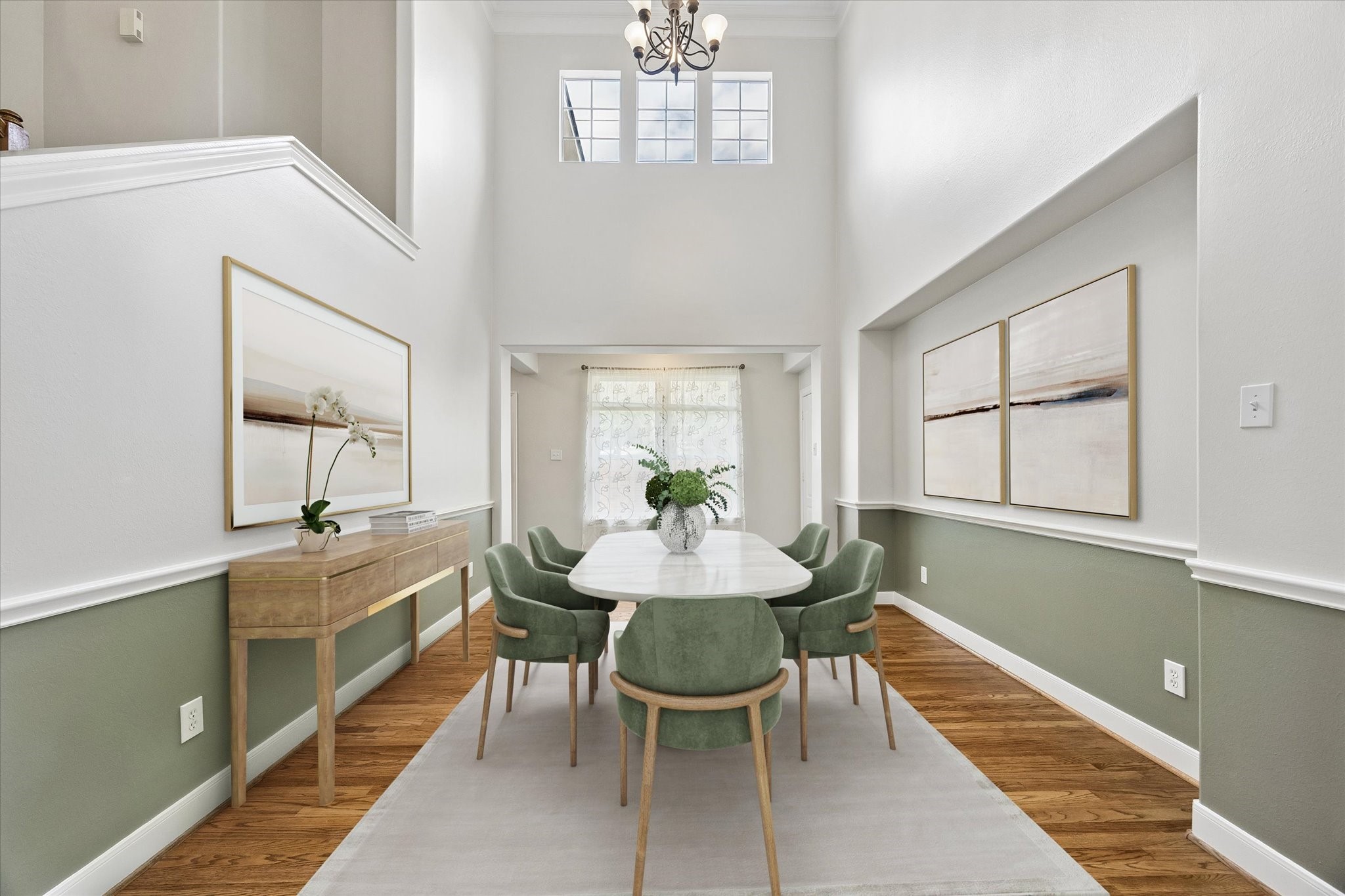 The Dining Room Virtually Staged.