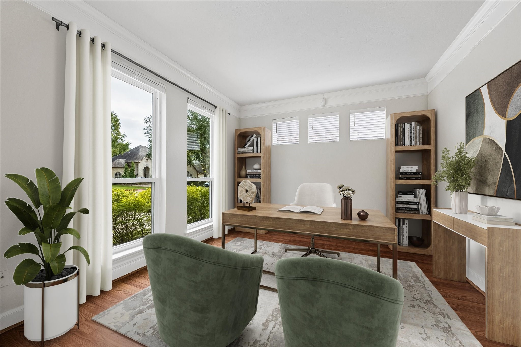 The Home Office Virtually Staged.