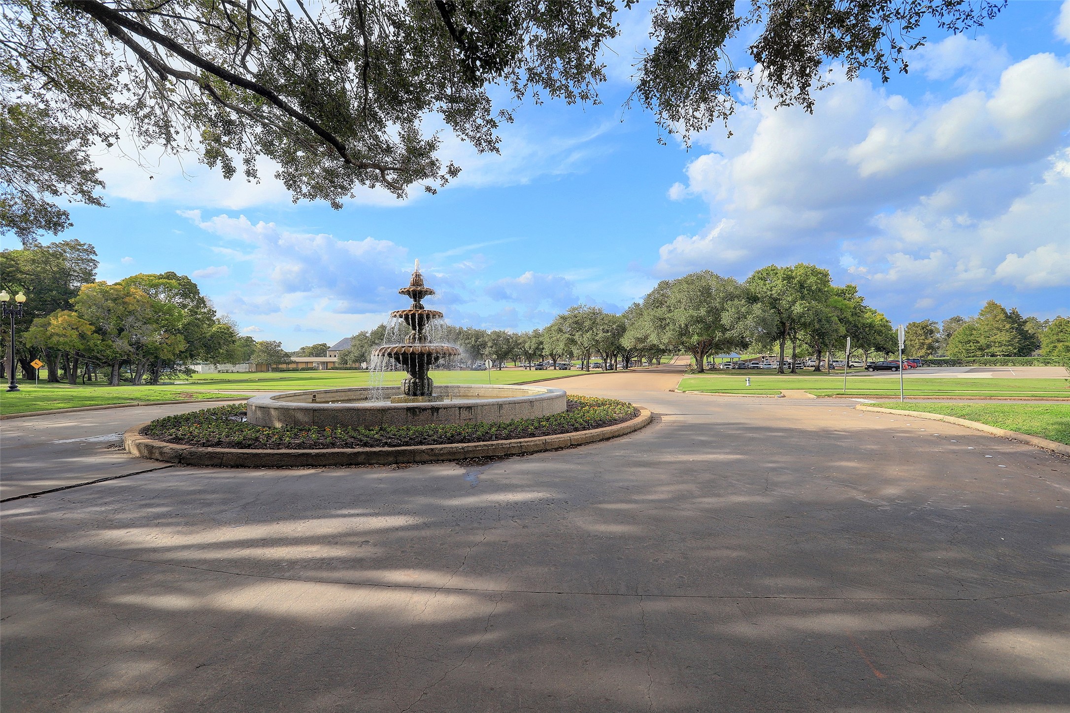 The community fountain and surrounding greenbelt create a welcoming arrival experience within Sweetwater. Mature landscaping and open green spaces enhance the neighborhoods established character and curb appeal. Sweetwater is recognized for its golf course setting, custom homes and convenient Sugar Land location.