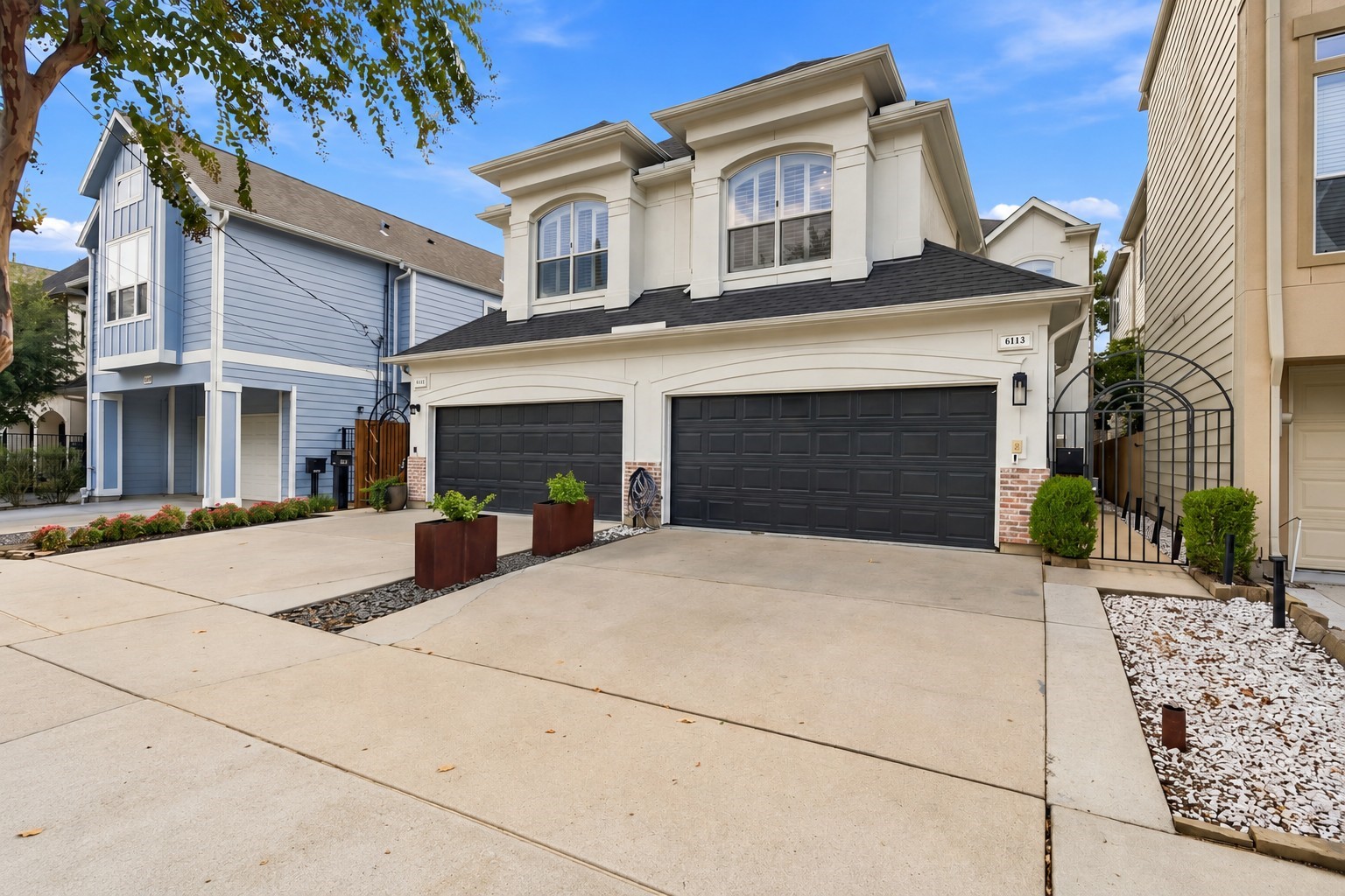 Welcome to 6113 Maxie Street! Beautifully updated and ideally situated in the heart of Rice Military, this Stonewood Custom Builders home features a private driveway, attached 2-car garage & timeless architectural details. Recent exterior improvements include a new roof (2025), fresh paint & refreshed brick finish.
