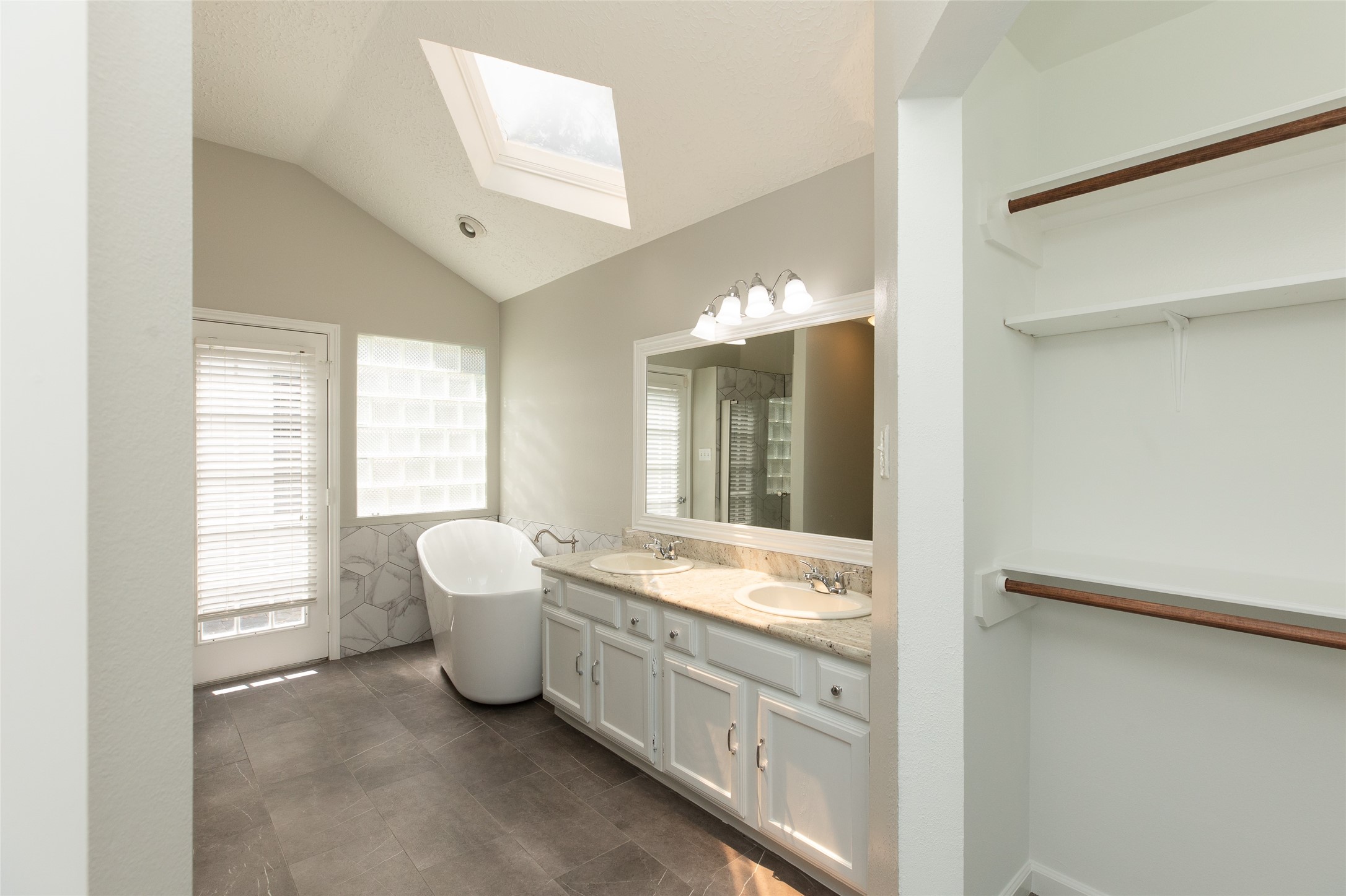 Remodeled HUGE master bathroom