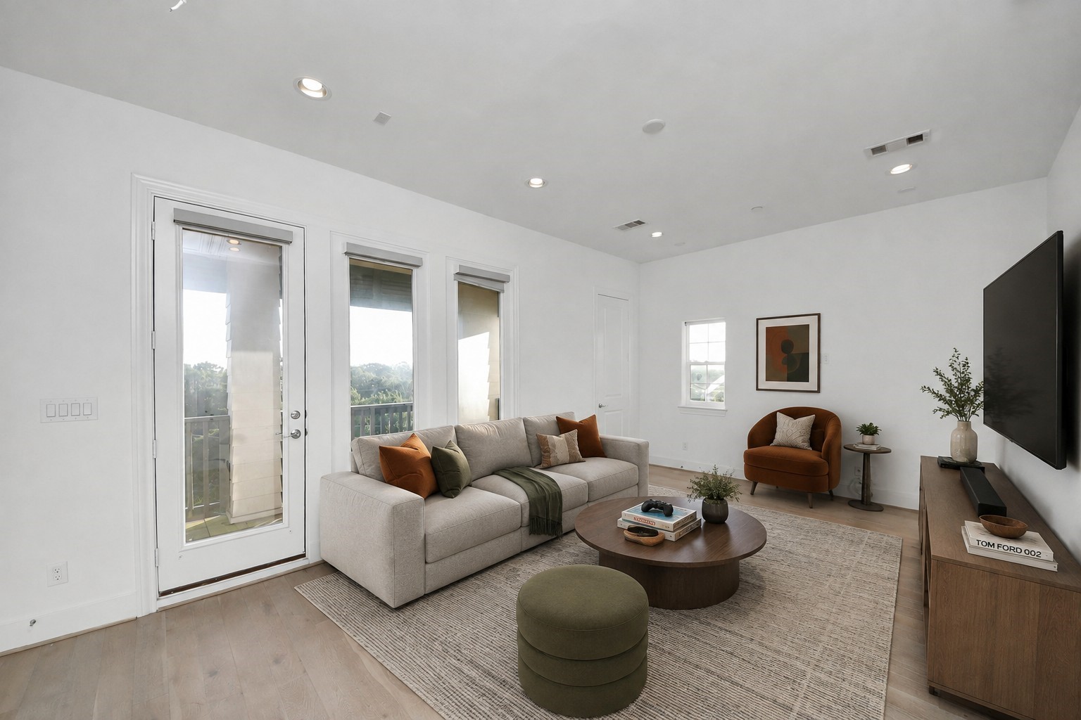 Virtually staged Game Room