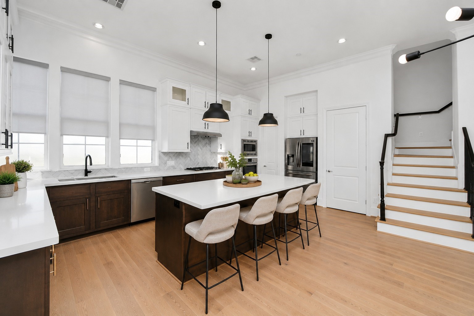 Kitchen island**Virtually staged