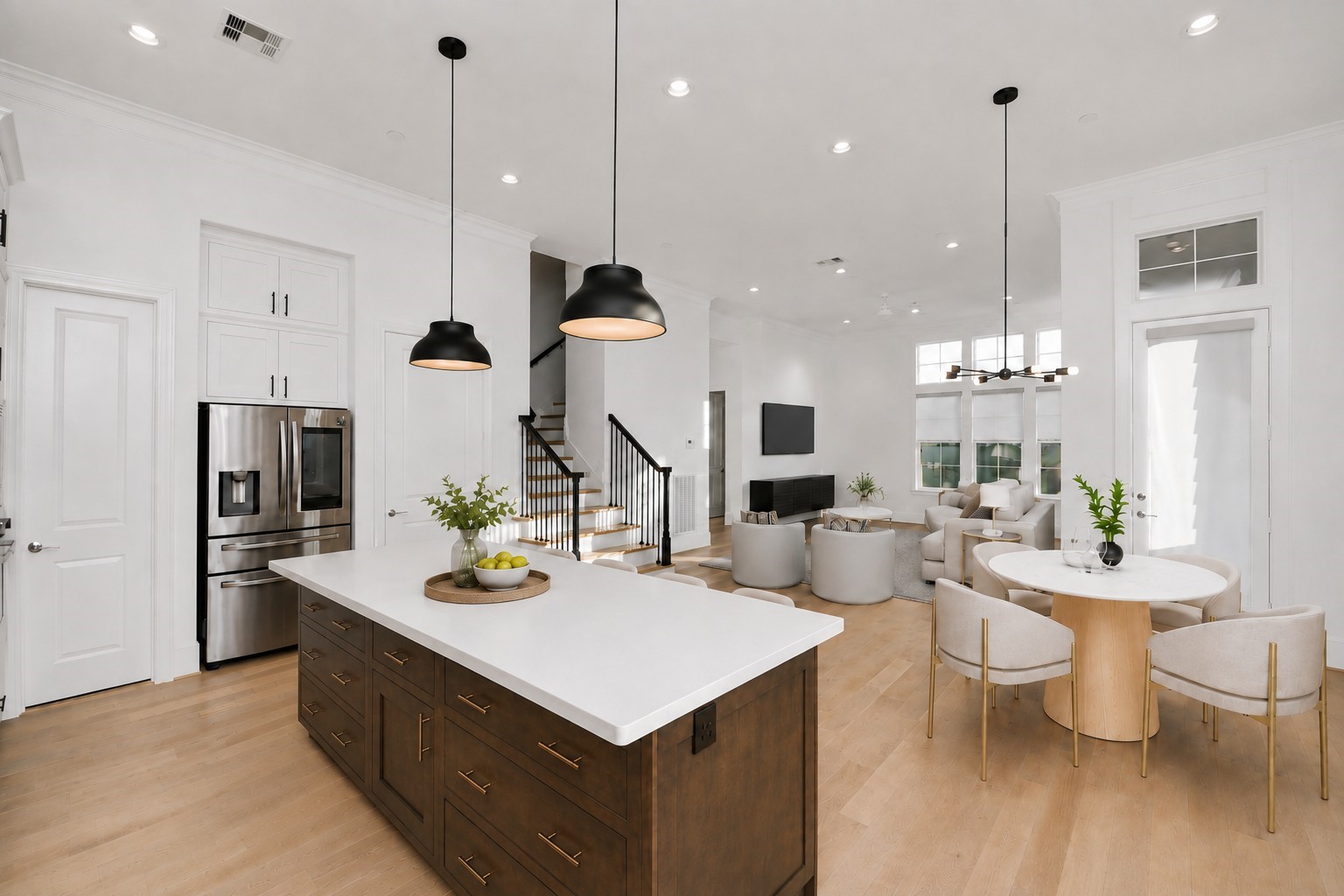 Kitchen island**Virtually staged