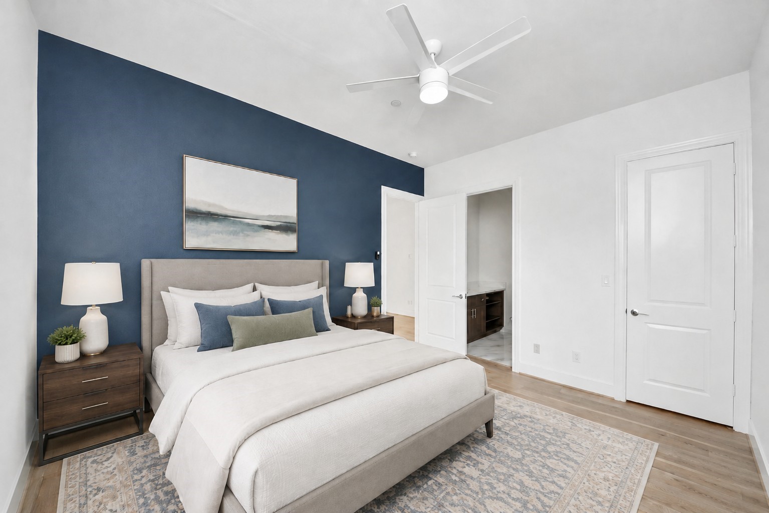 Virtually staged third bedroom