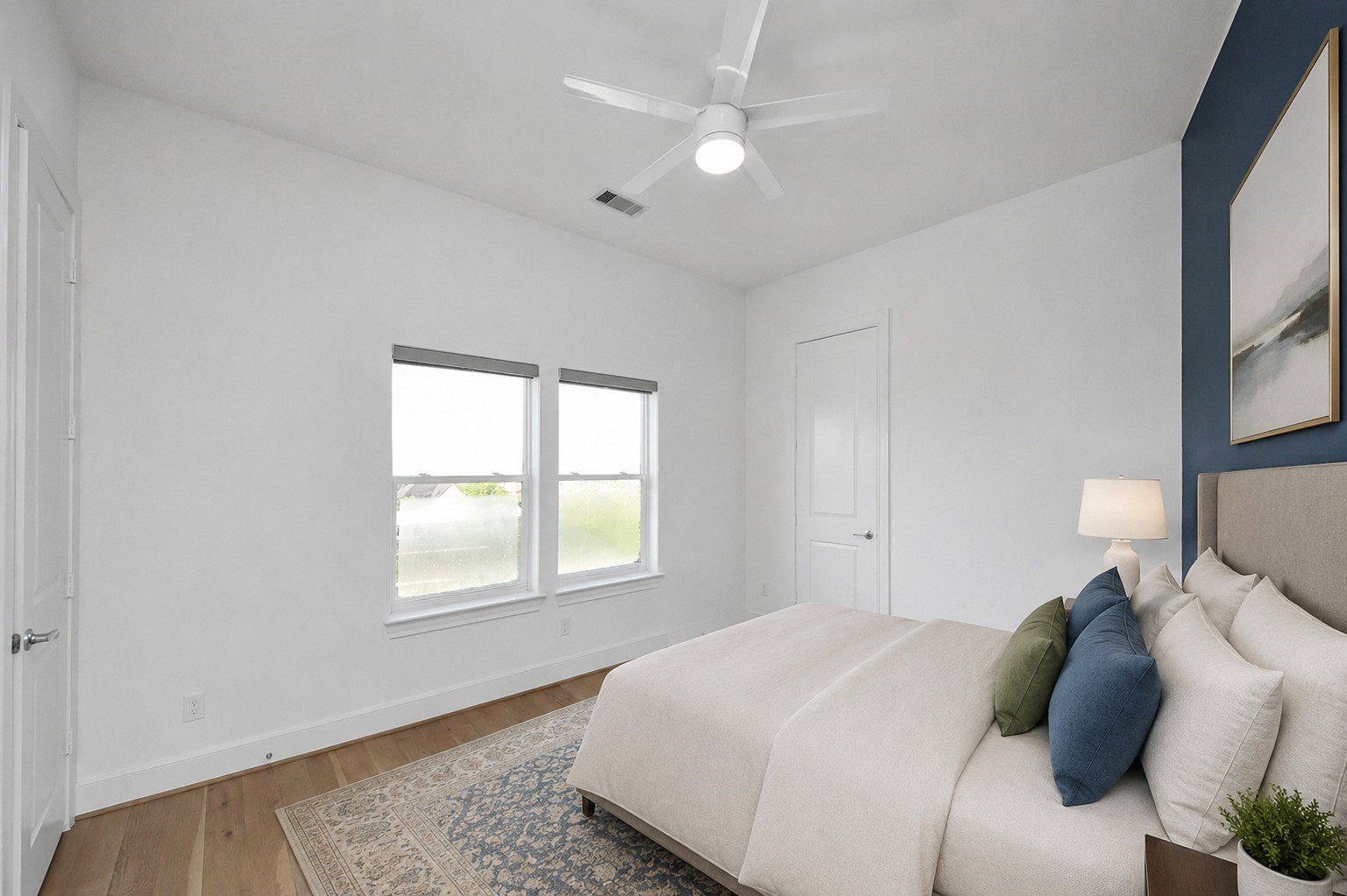 Virtually staged third bedroom