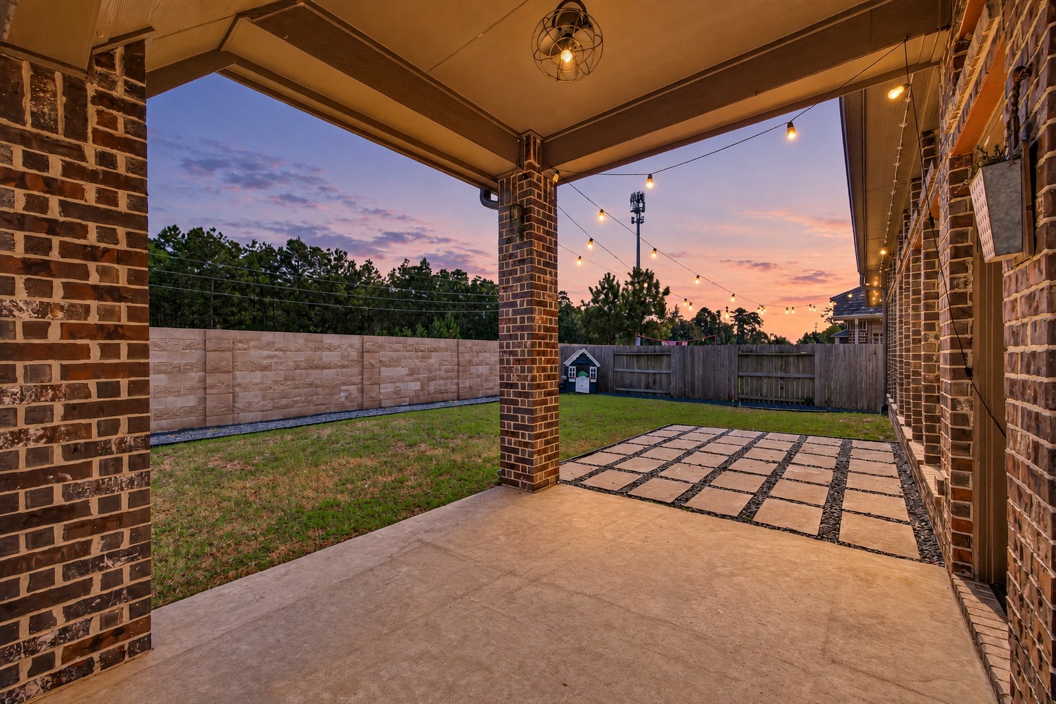 Cover patio.