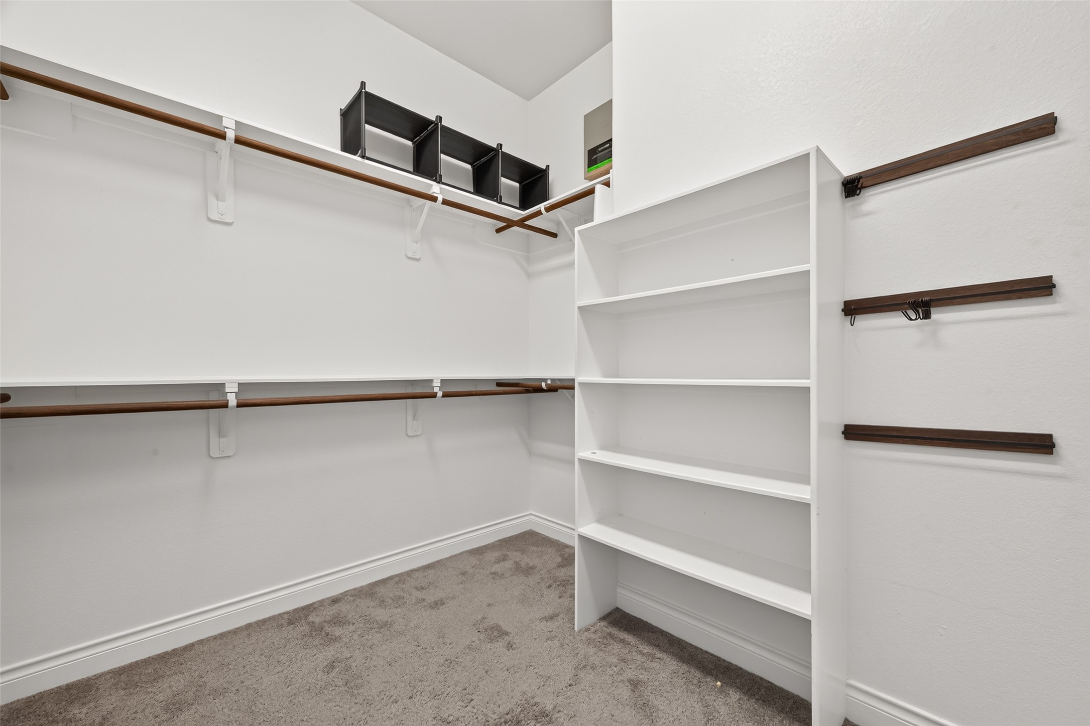 Spacious walking closet.