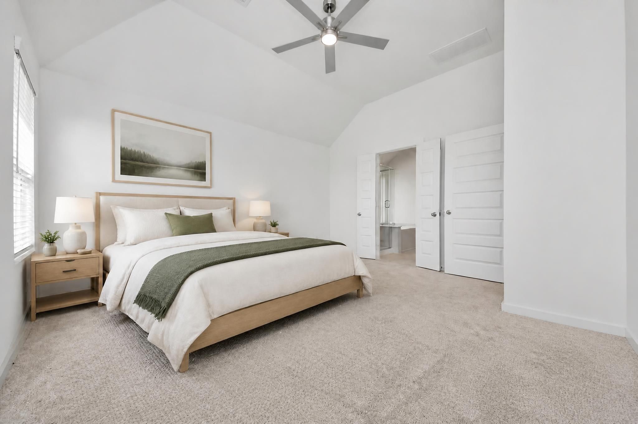 Vrtually Staged - Primary Bedroom. Sample photo of completed home with similar floor plan. Actual colors and selections may vary.