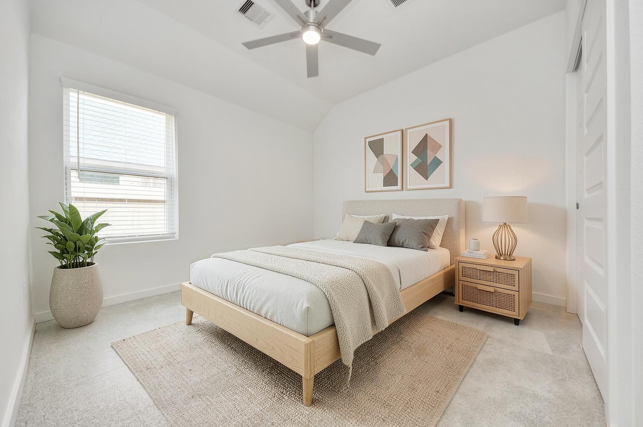 Virtually Staged - Secondary Bedroom. Sample photo of completed home with similar floor plan. Actual colors and selections may vary.