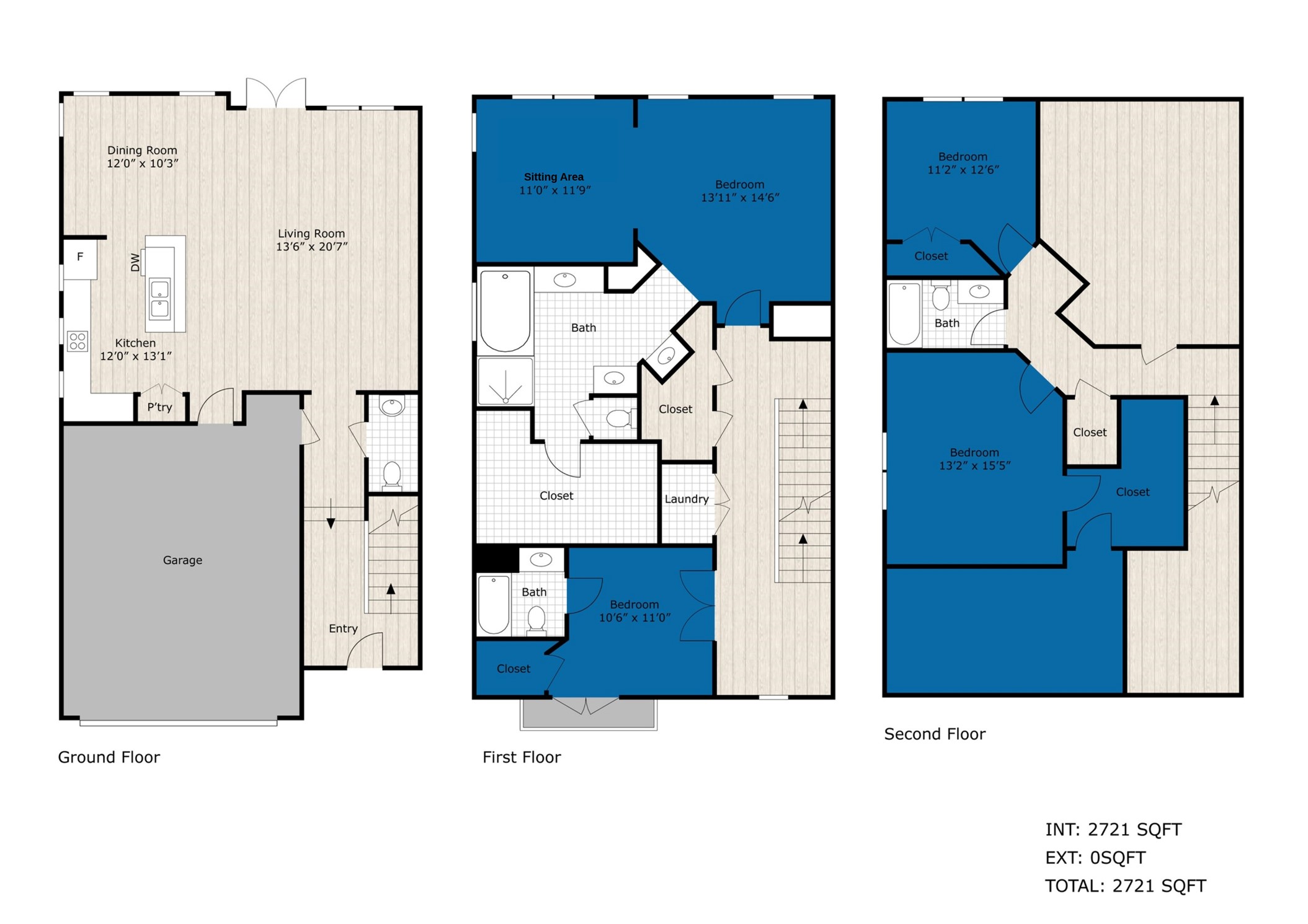 This floor plan should by no means represent the actual measurements of the property. If you are concerned about the measurements you should independently verify them.