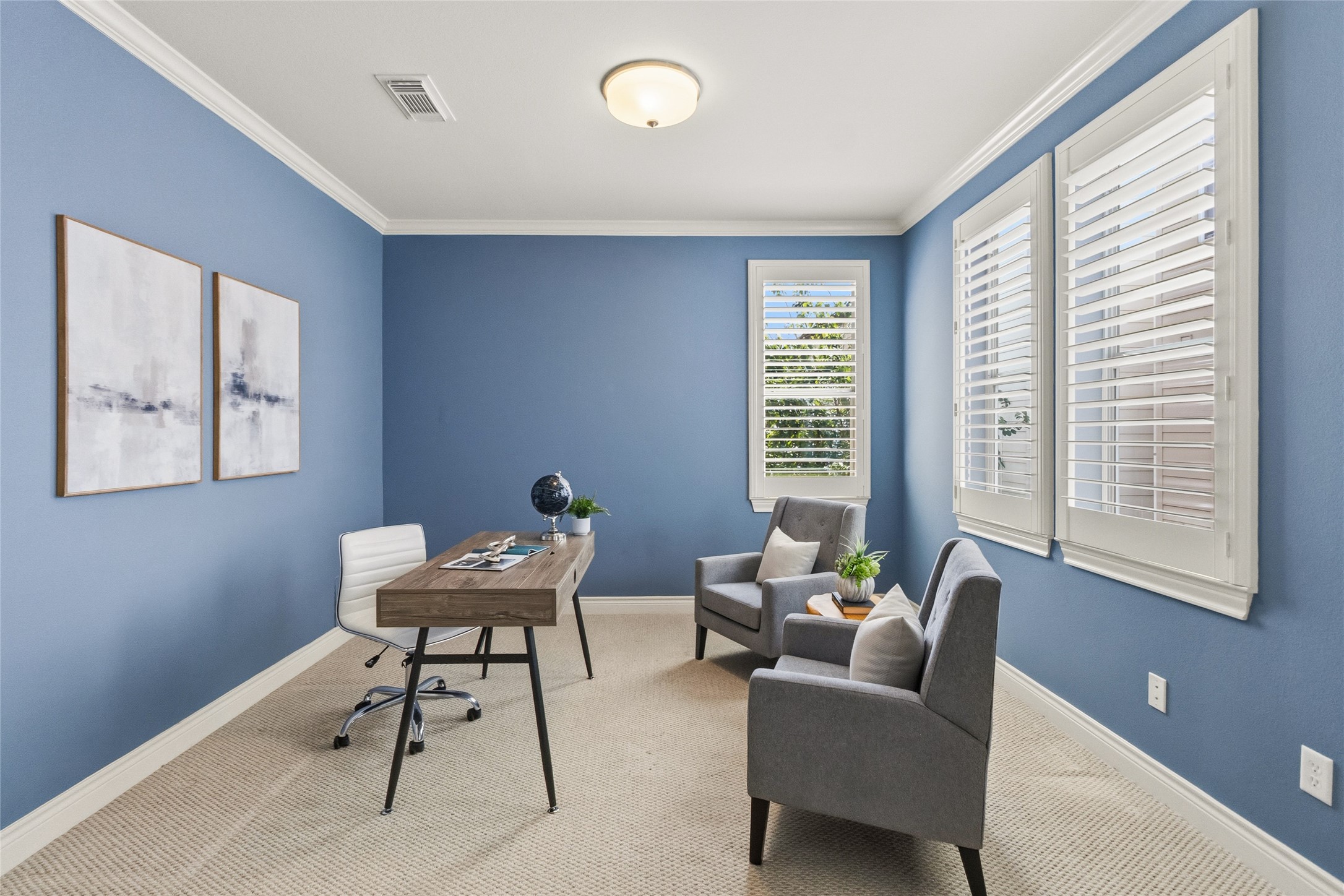 Youve got a dedicated space to focus, whether youre working from home or setting up a quiet reading room. The natural light and clean layout make it easy to stay productive without distractions.