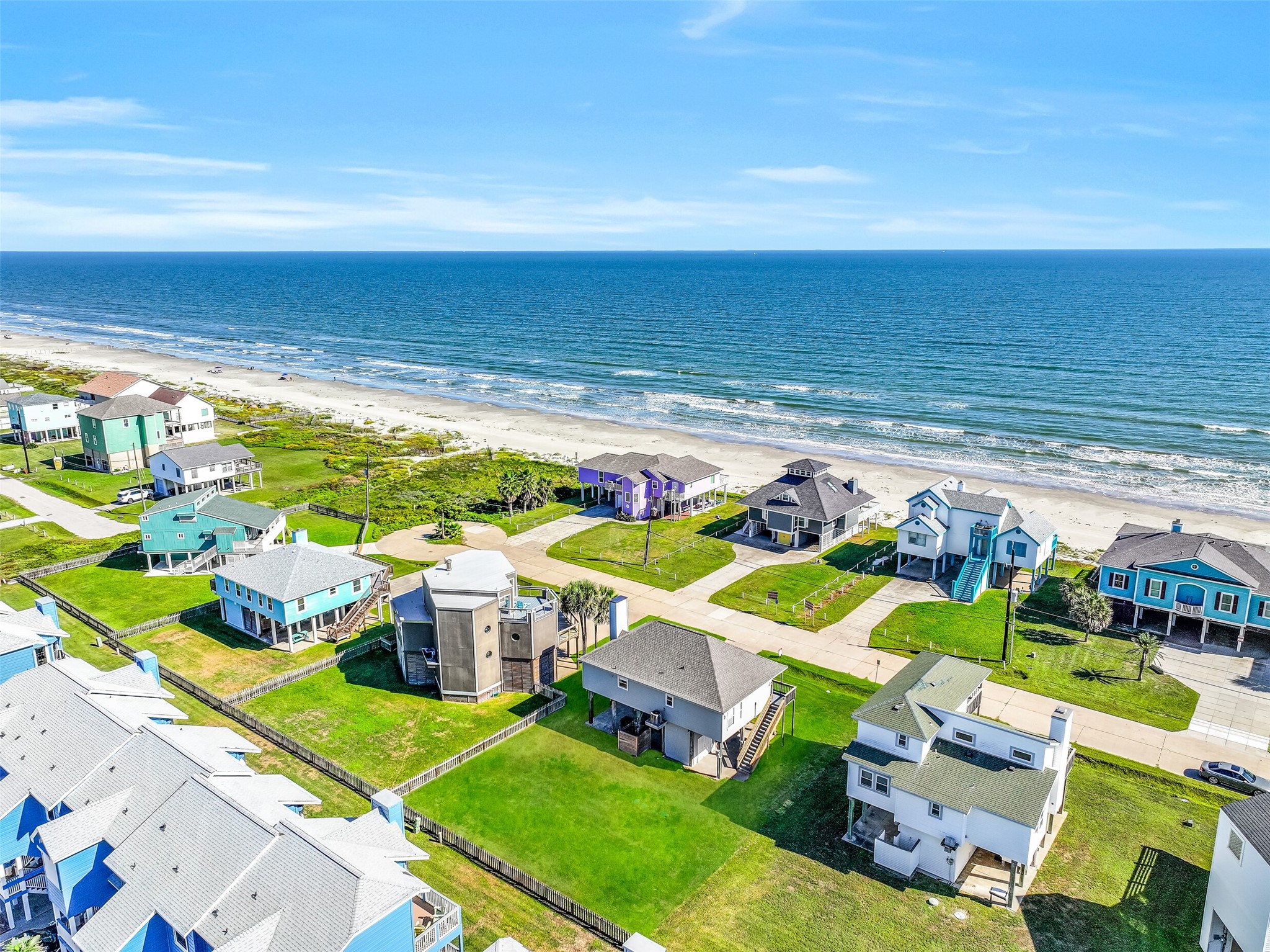 Just two rows from the beach, with no vehicle access allowed on the sand, offering a quieter, more private coastal setting. Just two rows from the beach, with no vehicle access allowed on the sand, offering a quieter, more private coastal setting.