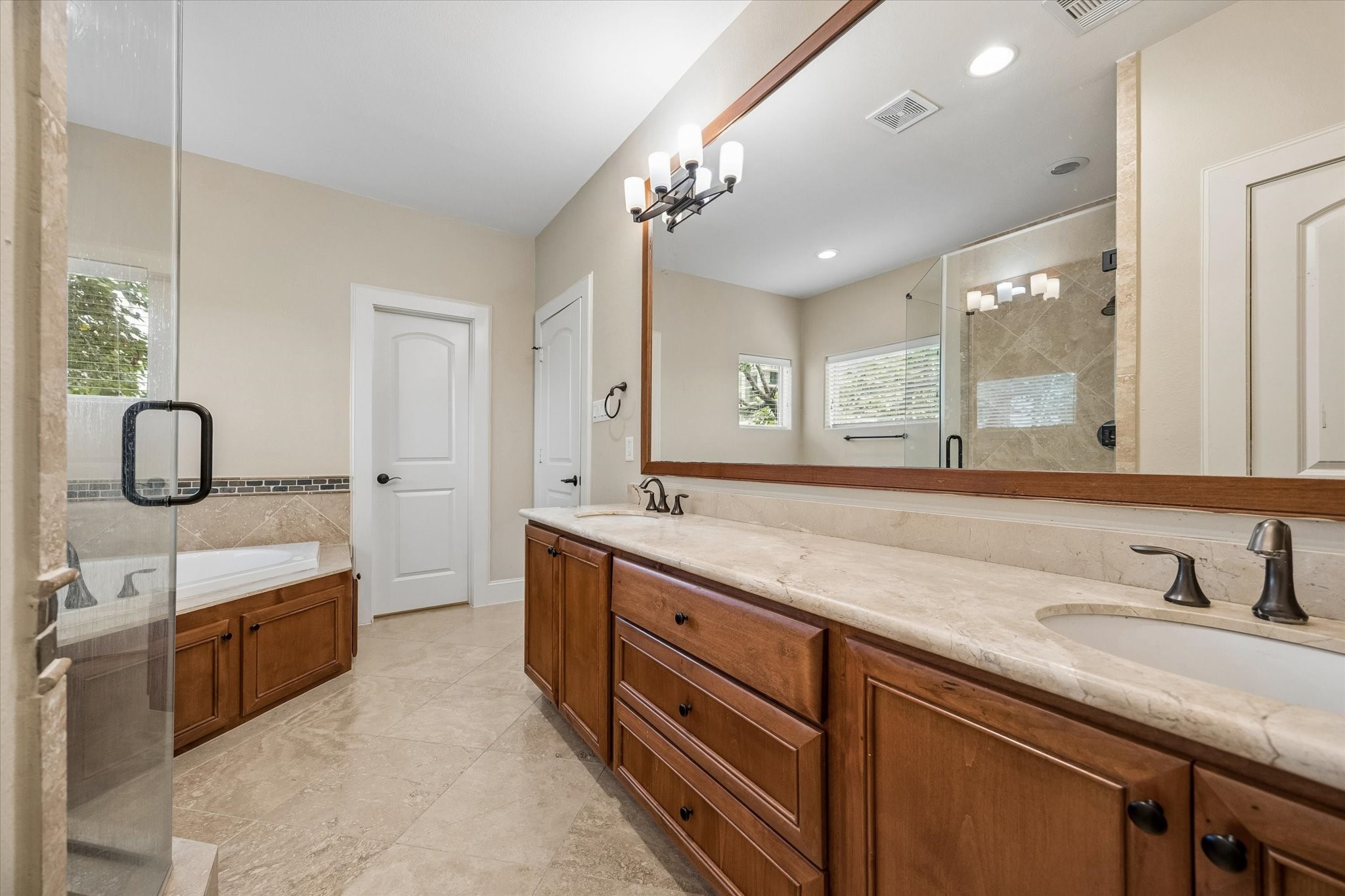 Another view of the primary bathroom.