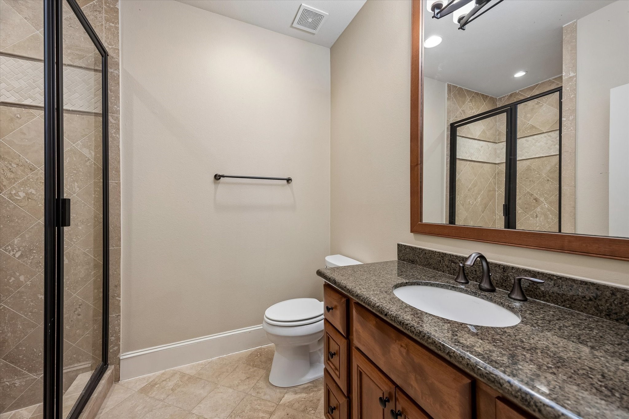The en suite bathroom for the first-floor bedroom.