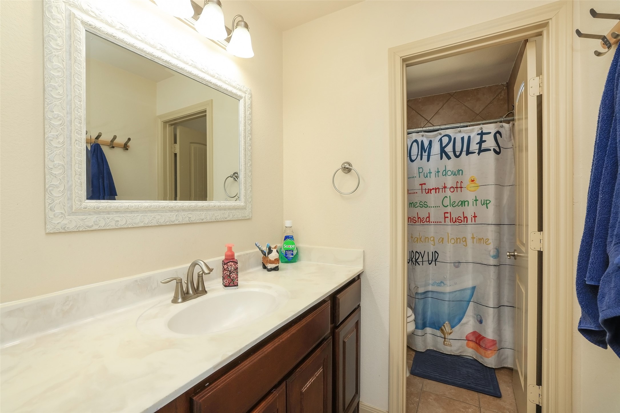 Full size bathroom upstairs