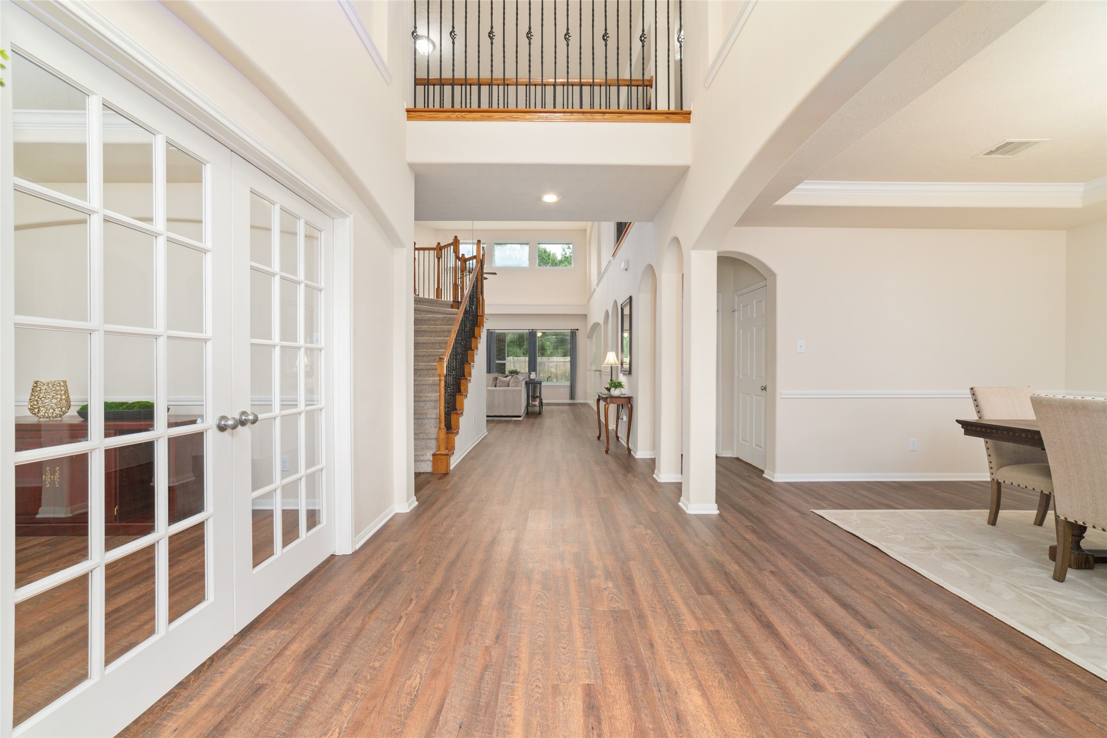 Light-filled foyer creating a warm first impression