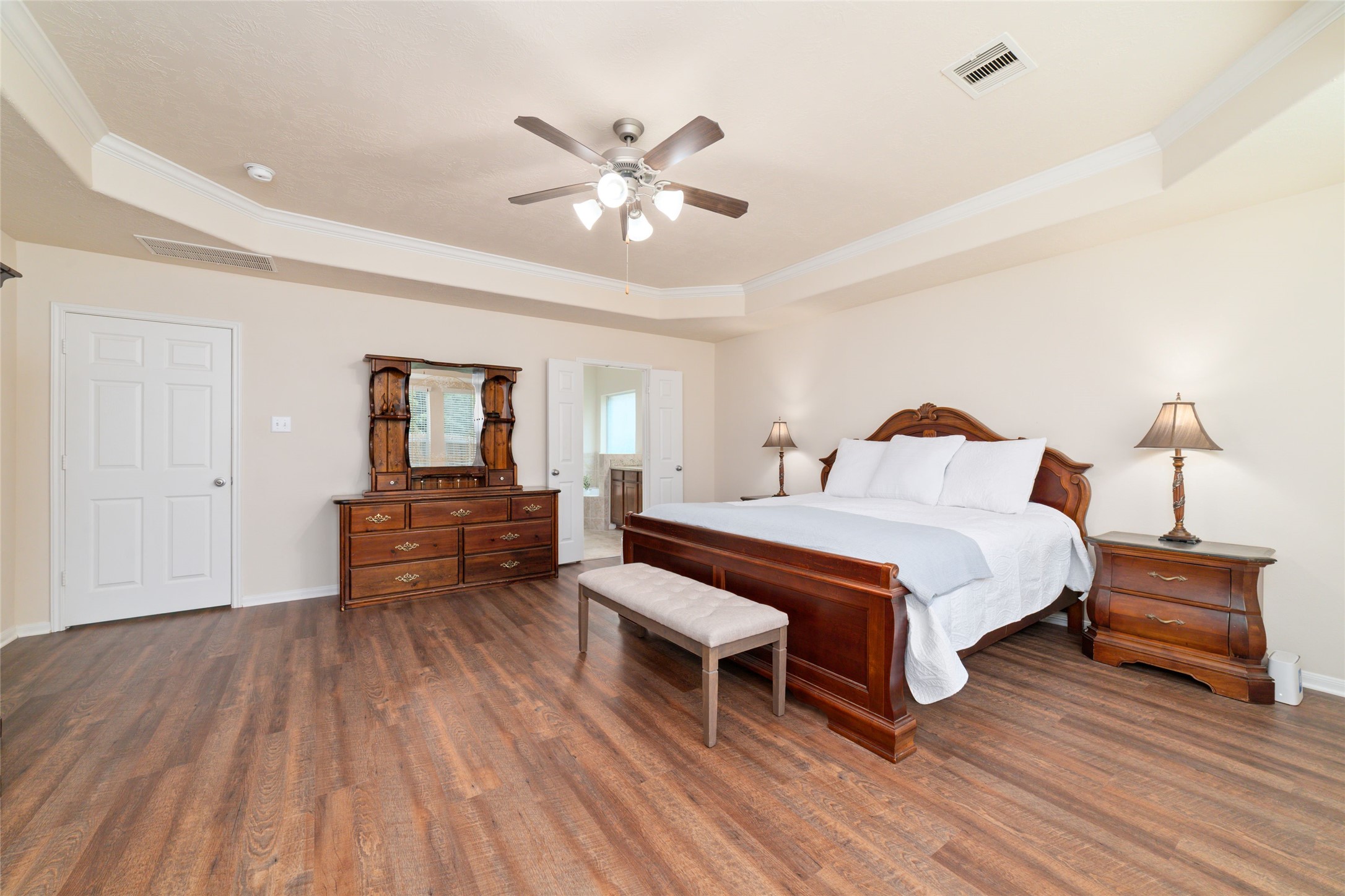 Another view of the spacious primary suite.