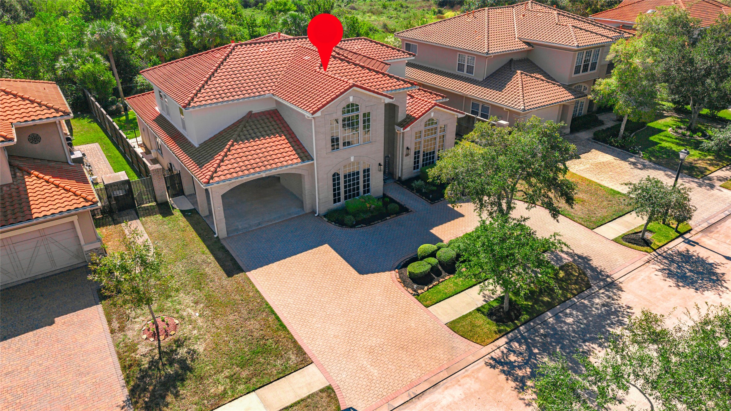The property backs onto George Bush Park, giving that extra privacy.