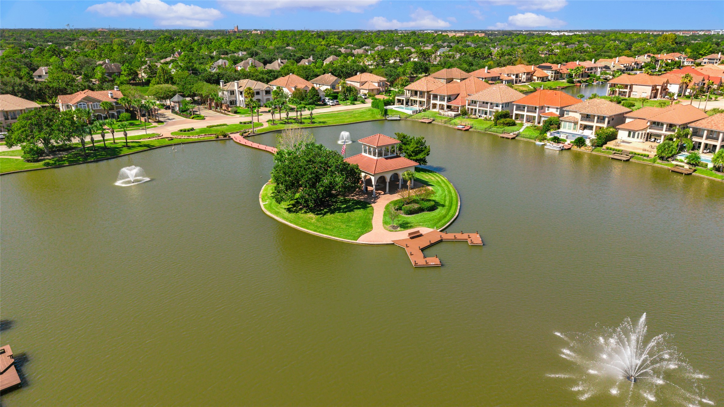 One of the neighborhood lakes.