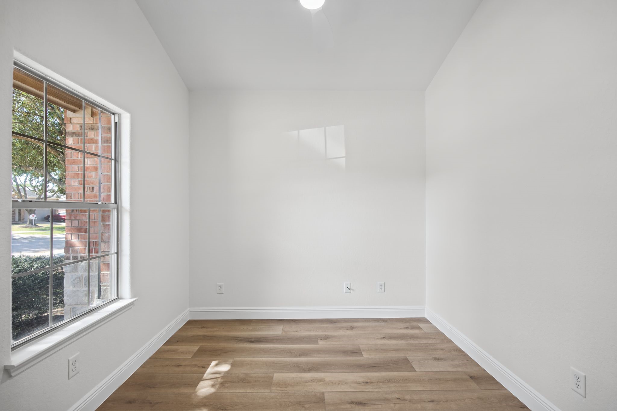 Dedicated office with French doors off the foyer Dedicated office with French doors off the foyer