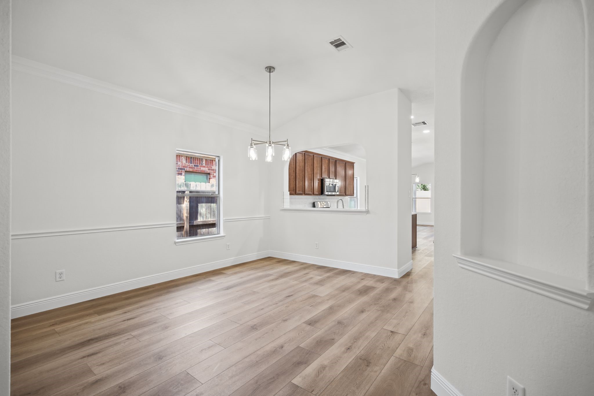 Large dining room open to the kitchen Large dining room open to the kitchen
