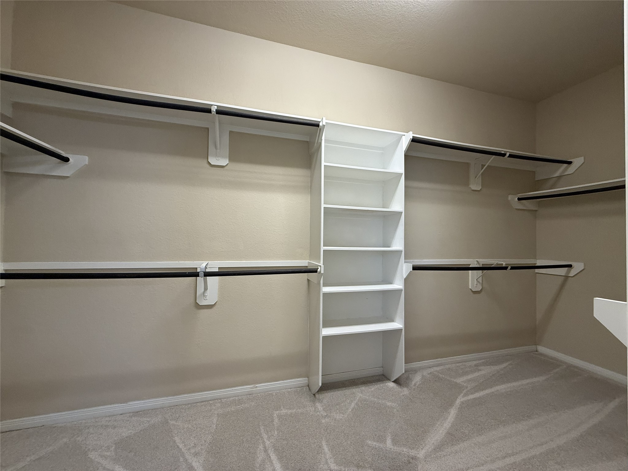 Super spacious walk in closet