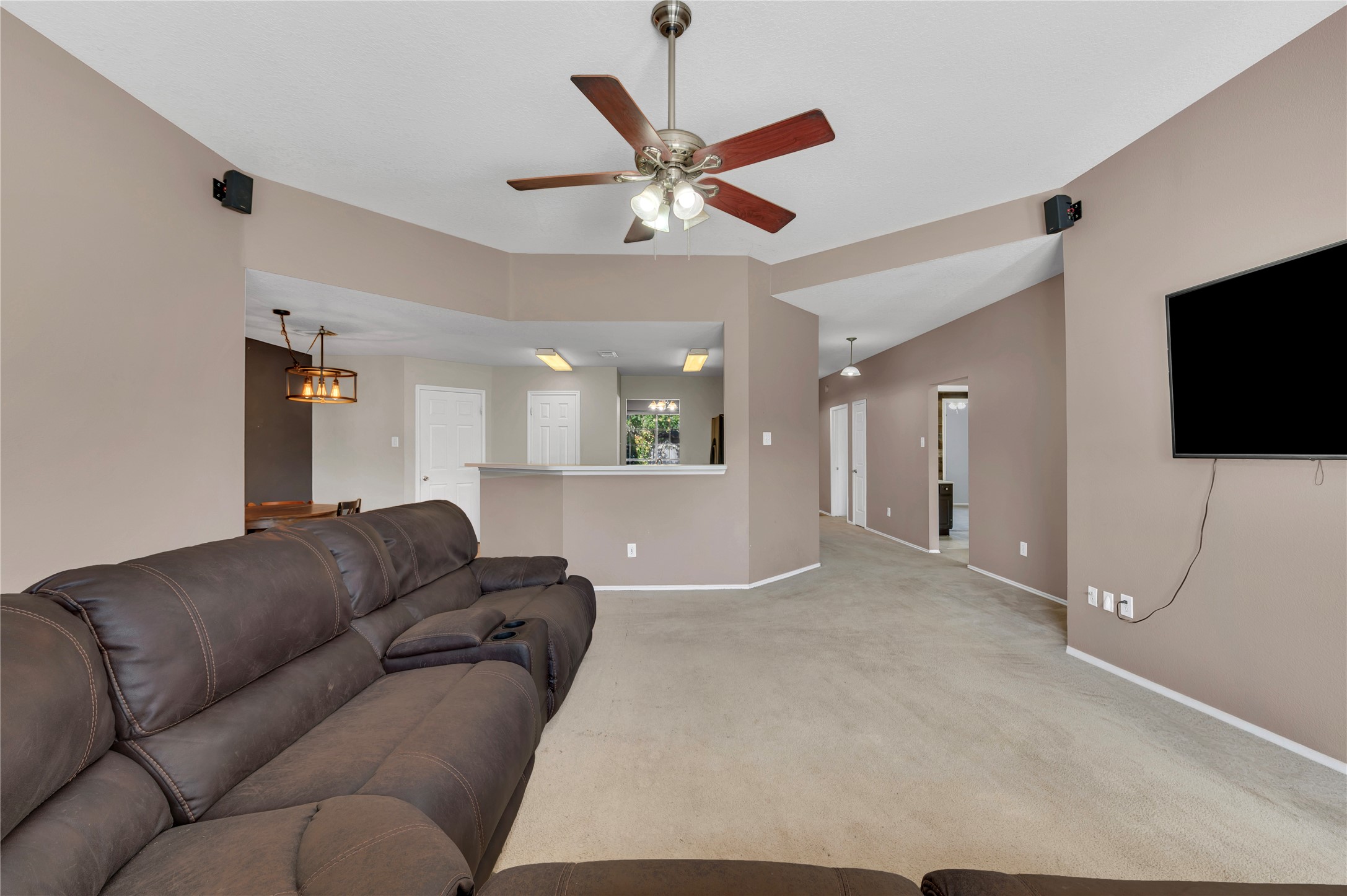 Family room with view to kitchen Family room with view to kitchen