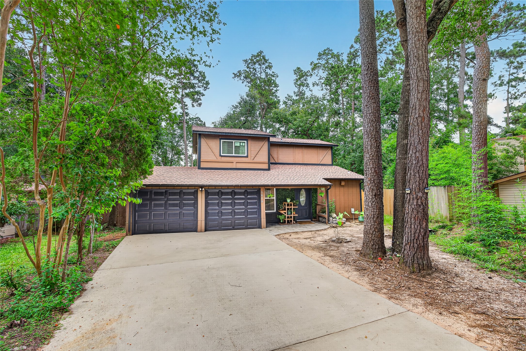 Driveway and front view
